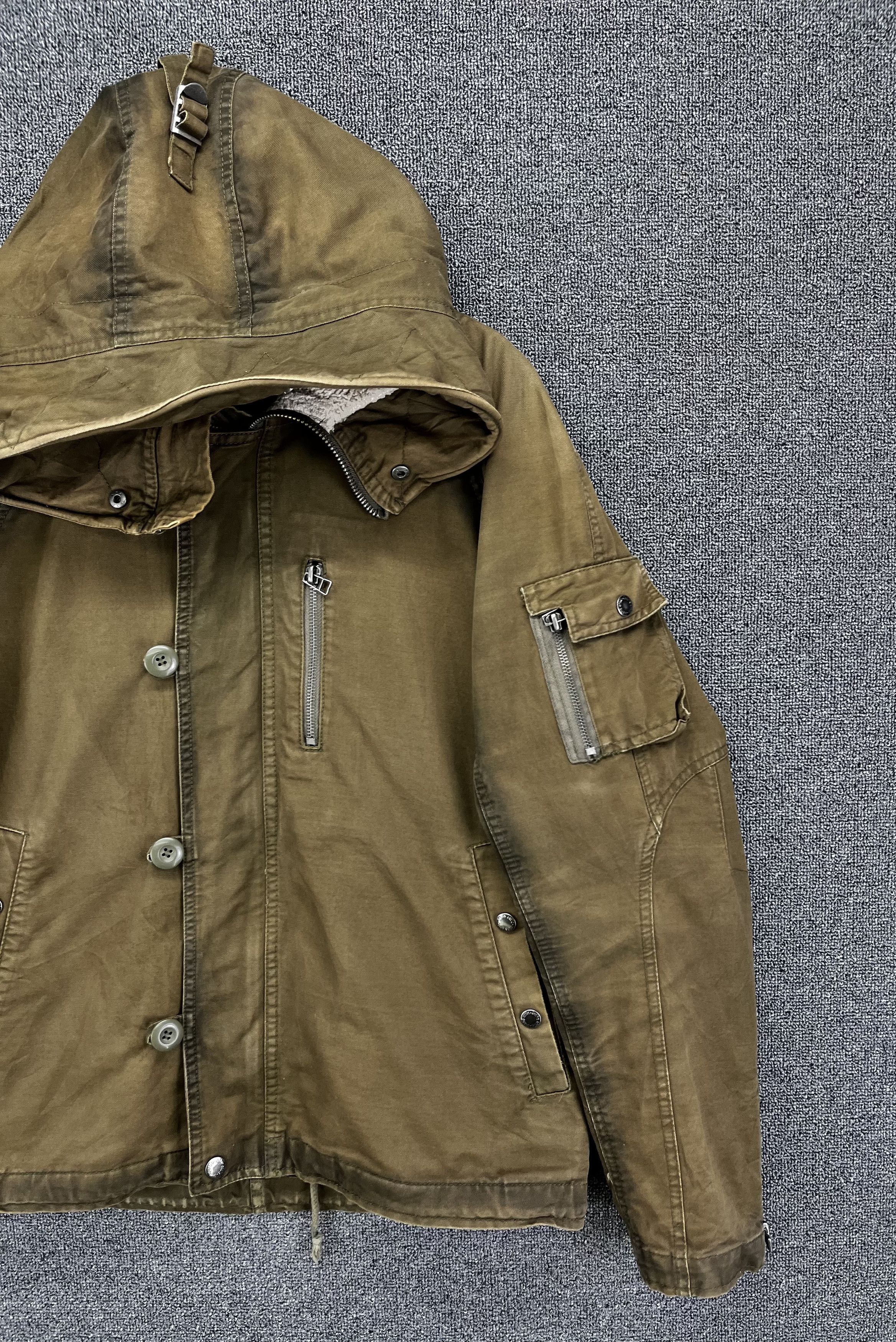 In The Attic Vintage In the Attic Hooded Rare Zip Up Jacket Size L / US 10 / IT 46 - 4 Thumbnail