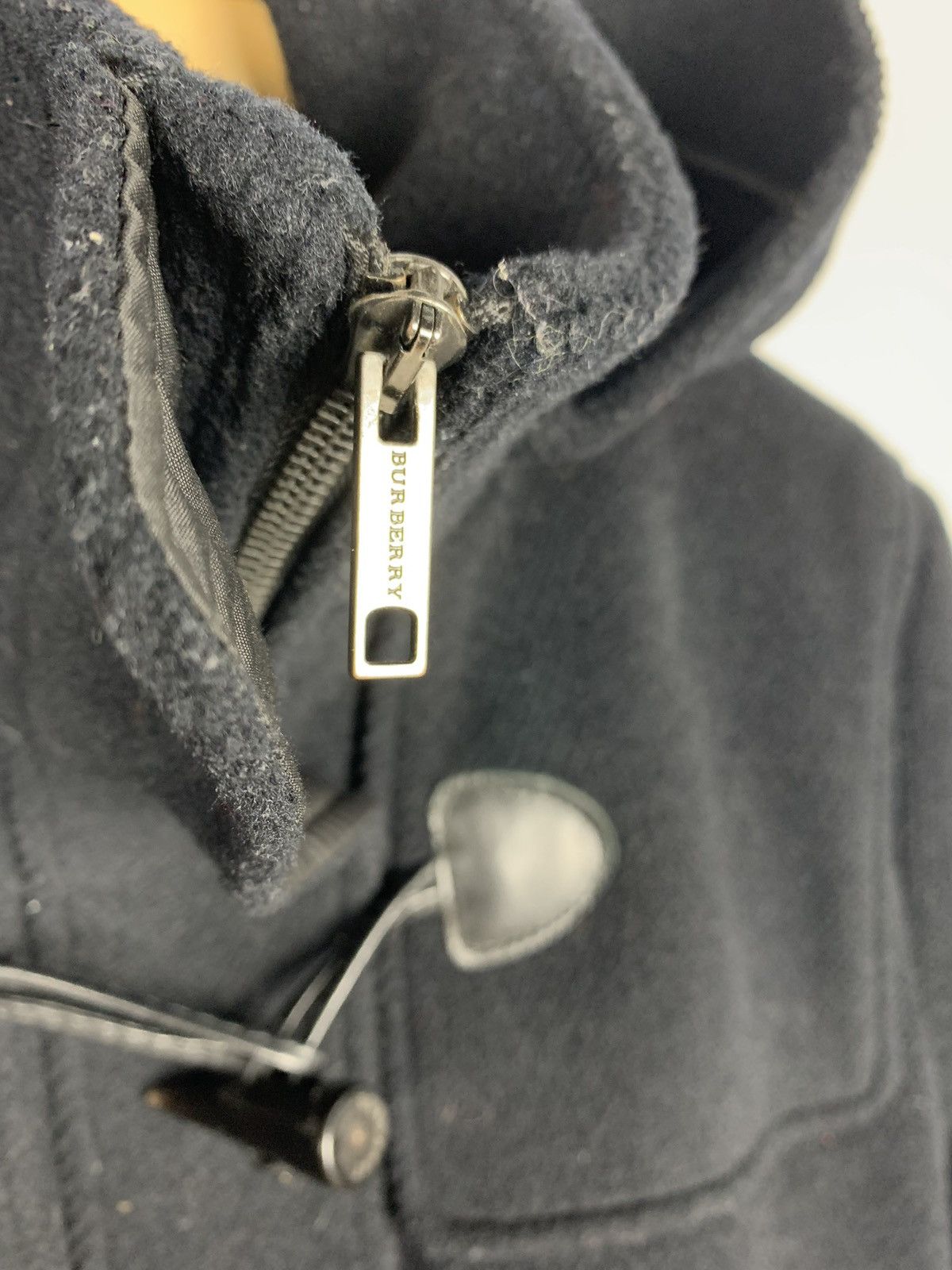 Burberry Burberry London Duffle Coat Wool Sz IT 46 Black Hooded 90’s Size L / US 10 / IT 46 - 6 Thumbnail