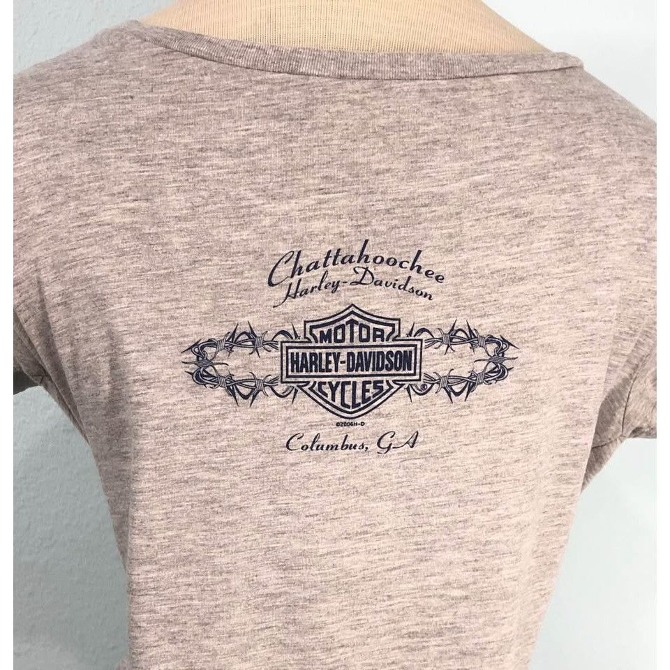 Harley Davidson × Vintage VTG 2006 Harley Davidson T-shirt Medium Women Elastic Fabric Size M / US 6-8 / IT 42-44 - 3 Thumbnail