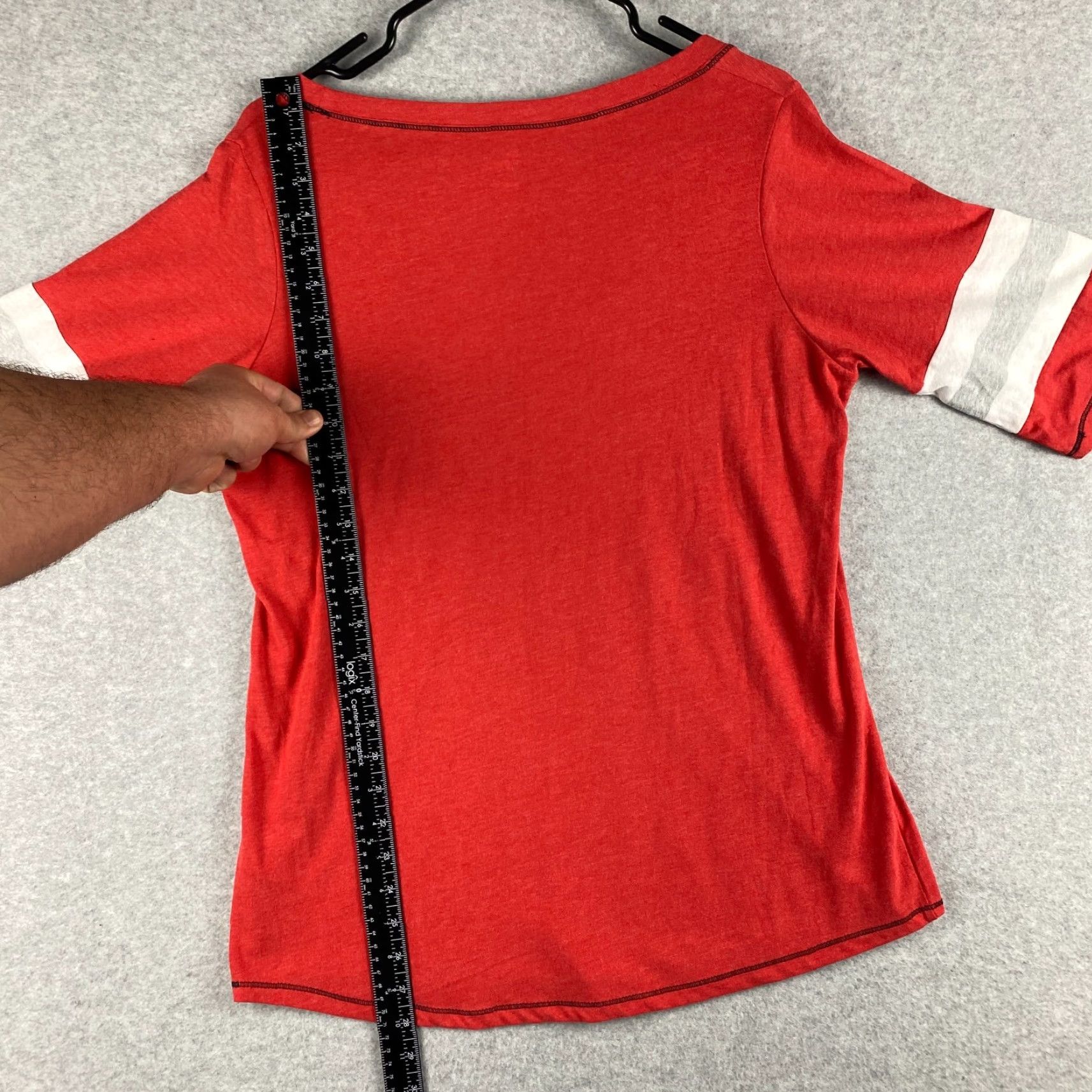 Vintage VINTAGE San Diego State Aztecs Shirt Knights Apparel Raglan Sleeve Red XL Womens Regular Fit Centered Aztec Modern Logo T-Shirt Size XL / US 12-14 / IT 48-50 - 7 Thumbnail