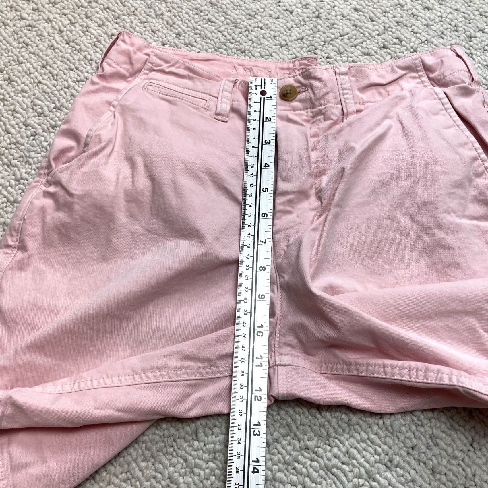 American Eagle Outfitters American Eagle Next Level Flex Shorts Mens 32 Pink Chino Bermuda Classic Fit Size US 32 / EU 48 - 4 Thumbnail