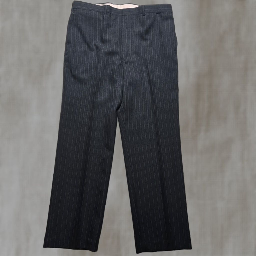 Vintage Reed St James Pants Adult Men's Striped Black Dress Slacks Size 38 x 30 Size US 38 / EU 54 - 1 Thumbnail