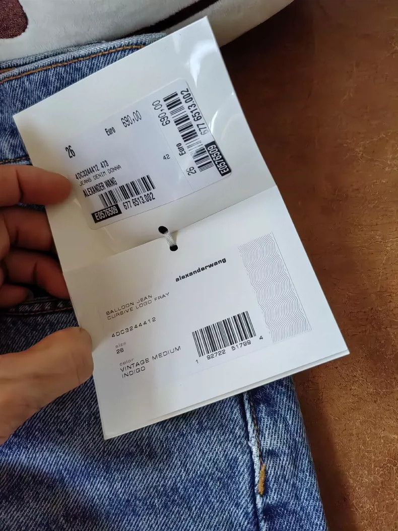 Alexander Wang Alexander Wang Distressed Logo Jeans- Size 25" / US 0 / IT 36 - 2 Thumbnail