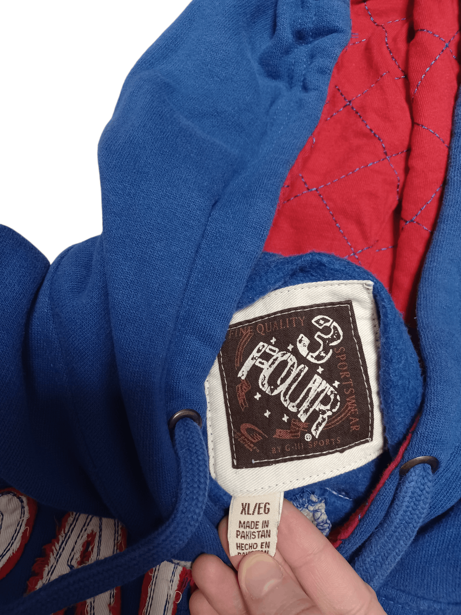 NHL NEW YORK RANGERS NGL VINTAGE BIGLOGO EMBROIDERED HOODIE Size US XL / EU 56 / 4 - 5 Thumbnail