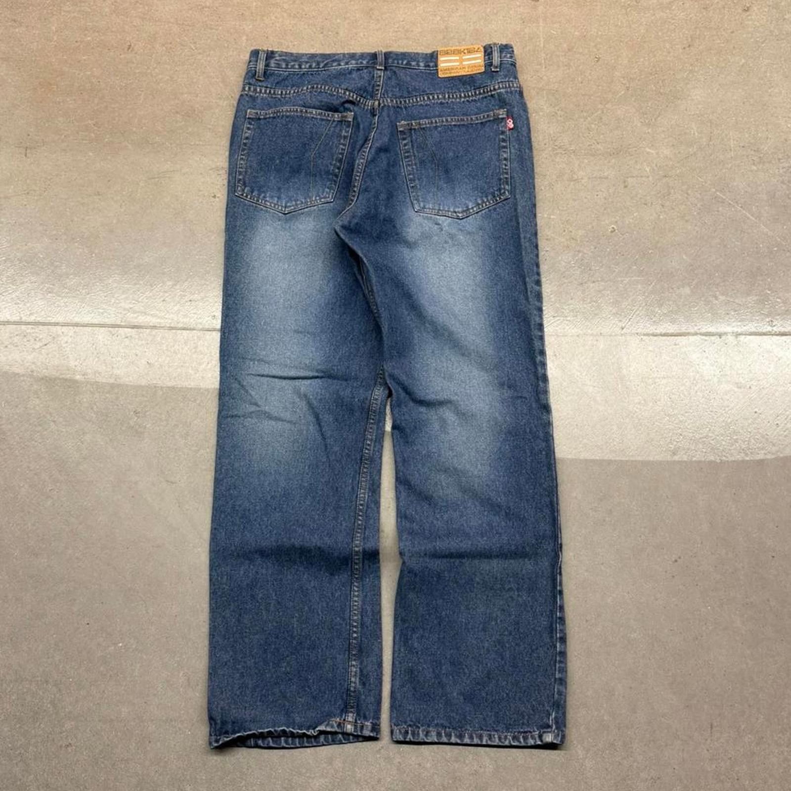 Ezekiel Y2K Men's Ezekiel Baggy Wide Leg Blue Skater Jeans 34x31 Size US 34 / EU 50 - 2 Thumbnail