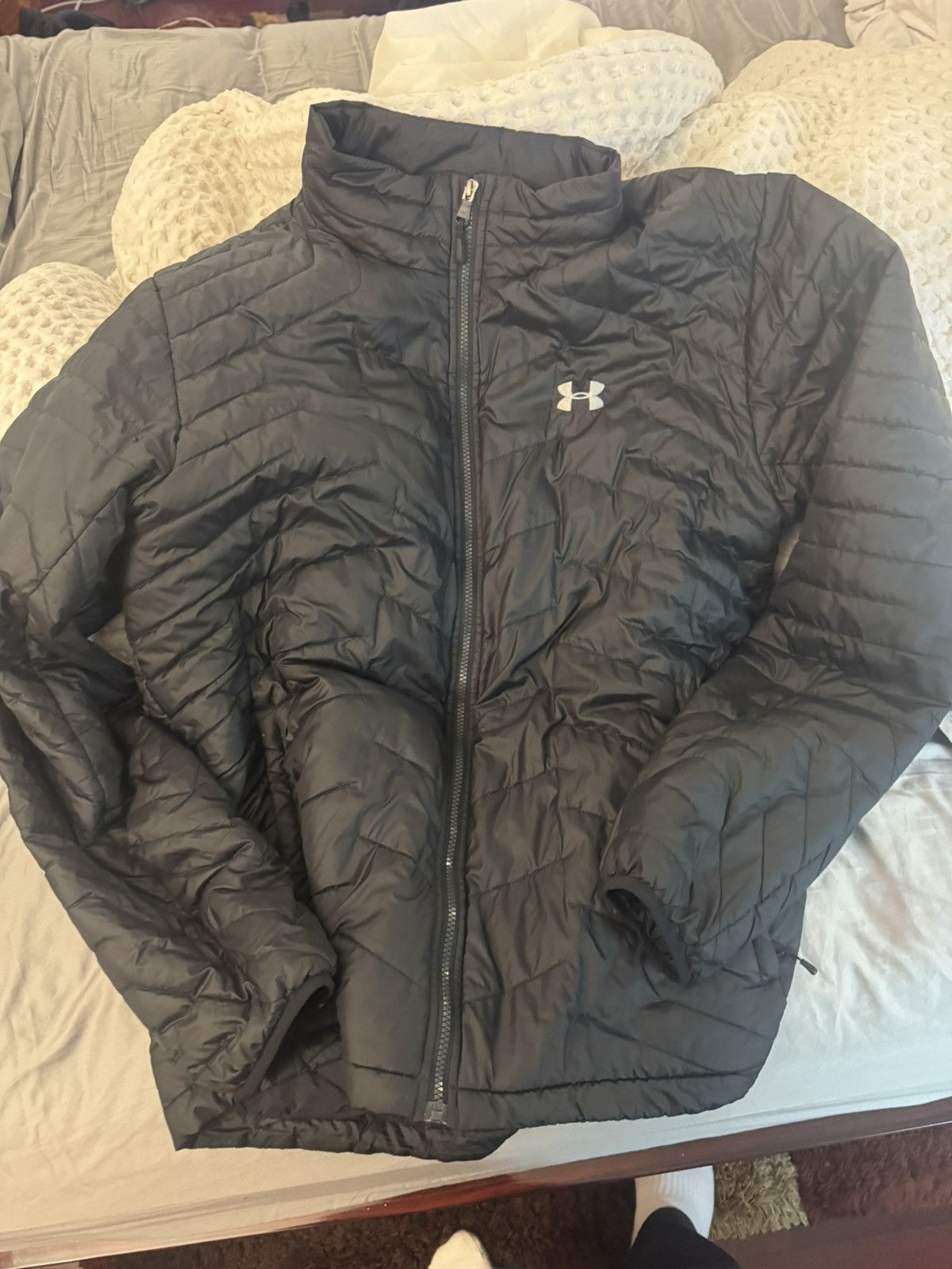 Under Armour Under Armour Lightweight Black Puffer Jacket – Men’s Size US XXL / EU 58 / 5 - 1 Thumbnail