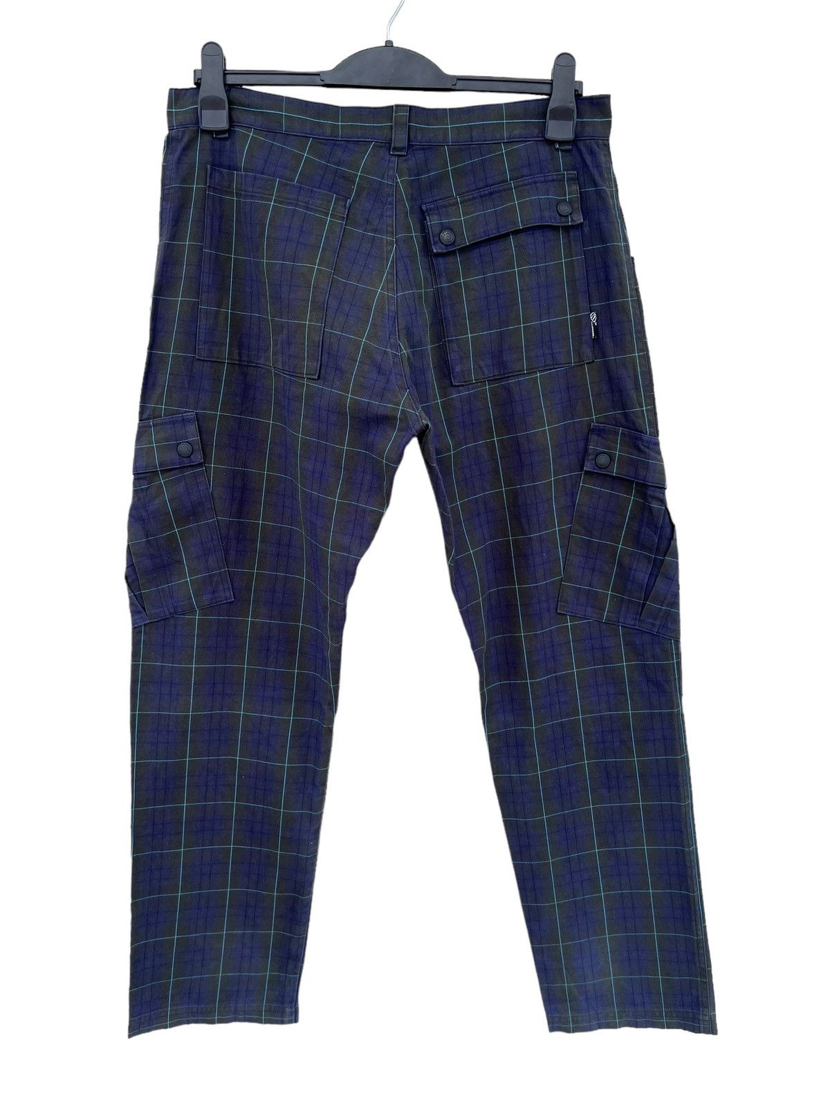 Designer Vintage MADPAGER Japan Plaid Pocket Cargo Trouser Pant Size US 32 / EU 48 - 14 Thumbnail