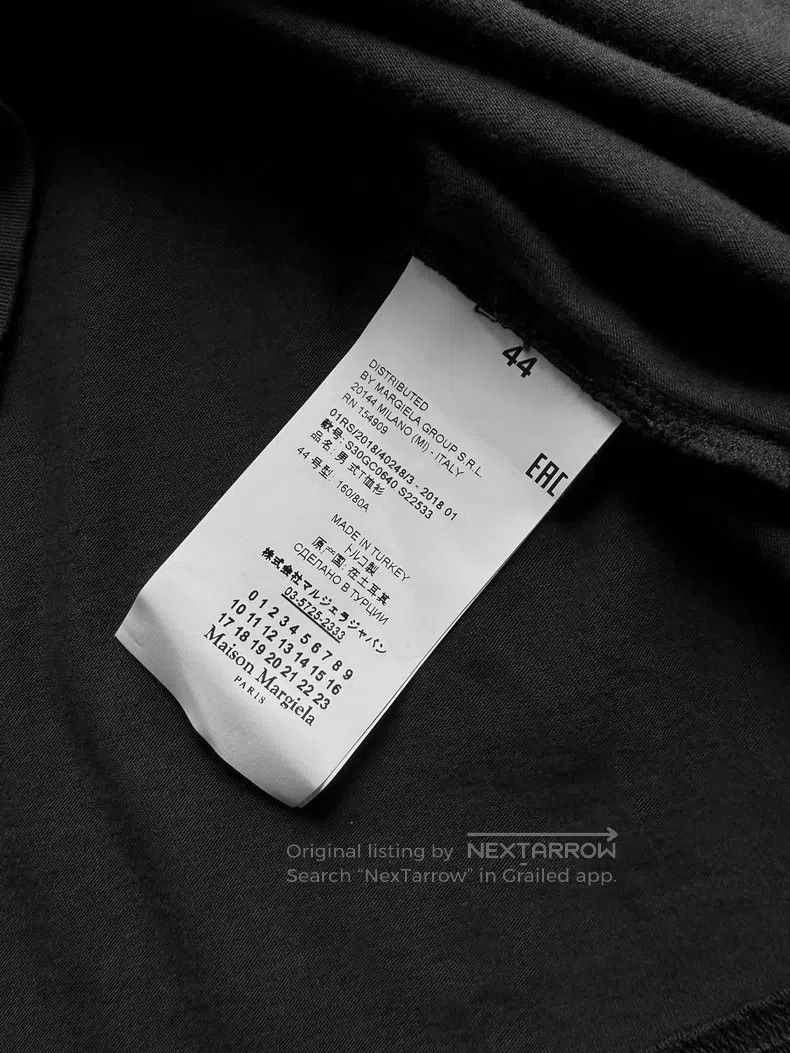 Maison Margiela Maison Margiela Black basic T-shirt Size US S / EU 44-46 / 1 - 5 Thumbnail