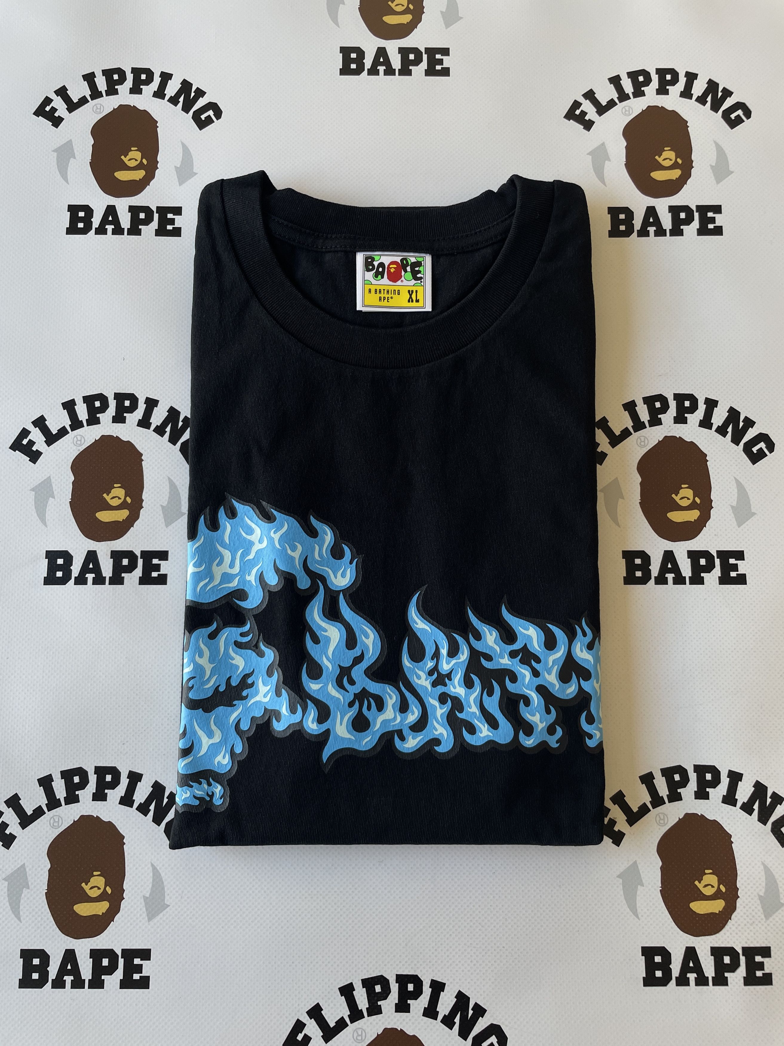 Bape BAPE FLAME APE FACE TEE Size US XL / EU 56 / 4 - 4 Thumbnail