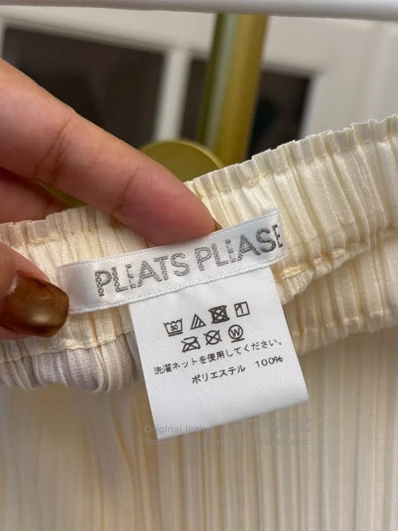 Issey Miyake Issey Miyake Light Beige Straight Slim Pants Size 25" / US 0 / IT 36 - 3 Thumbnail