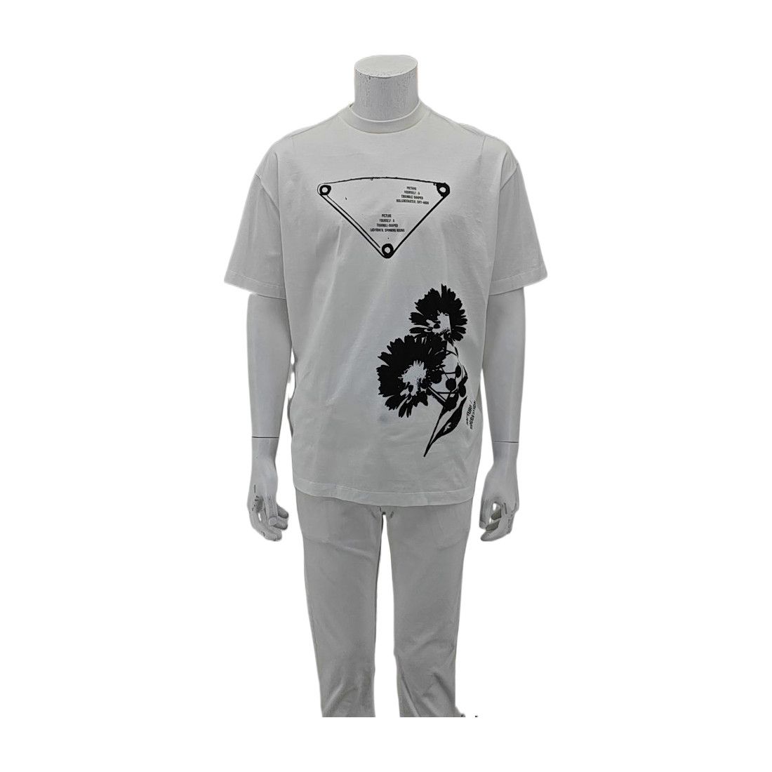 Prada Prada Graphic Print Cotton T-Shirt US S Size US S / EU 44-46 / 1 - 1 Thumbnail
