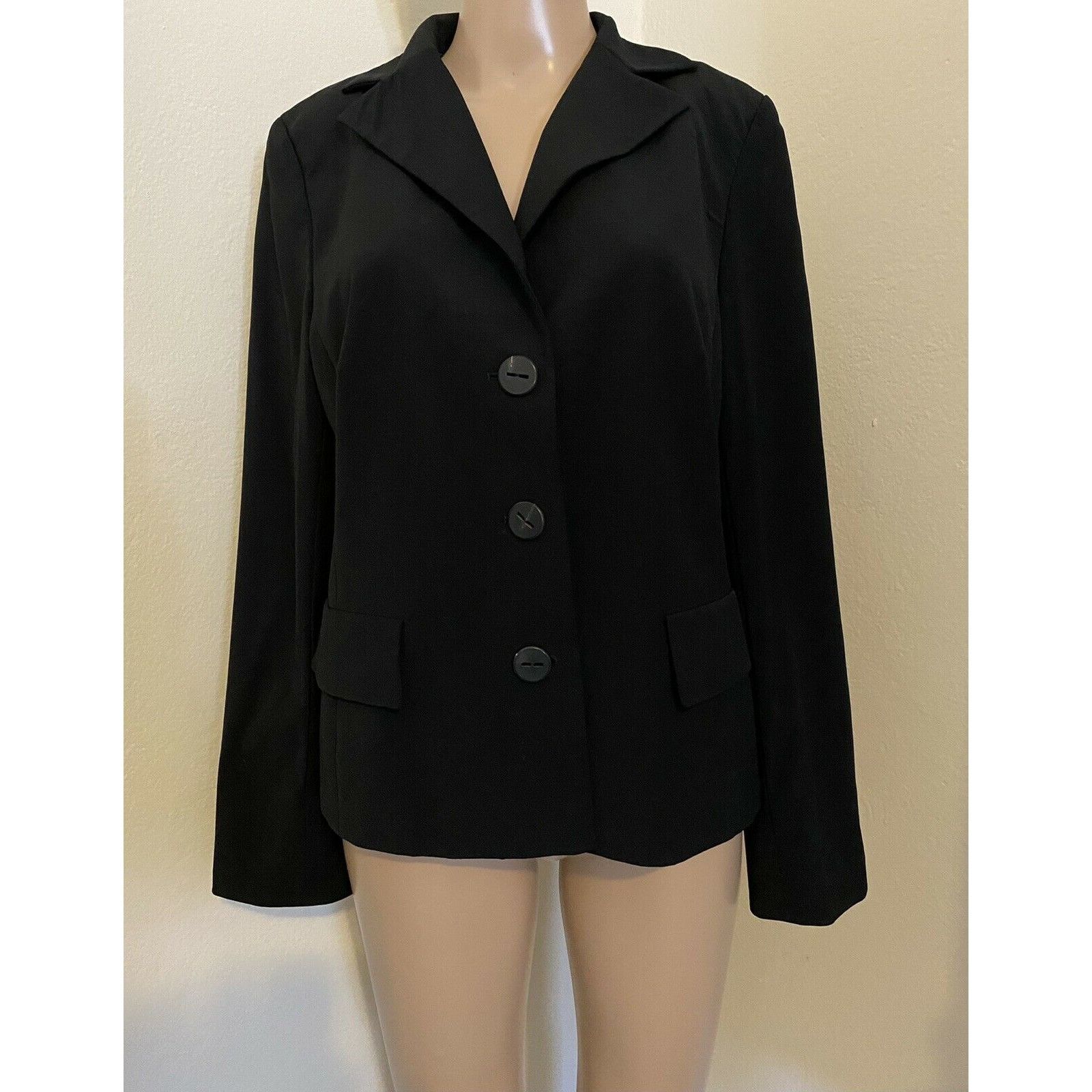 Akris $1400 Akris 44 US 12 100% Wool Jacket Short Blazer 3 Button Size XL / US 12-14 / IT 48-50 - 1 Thumbnail