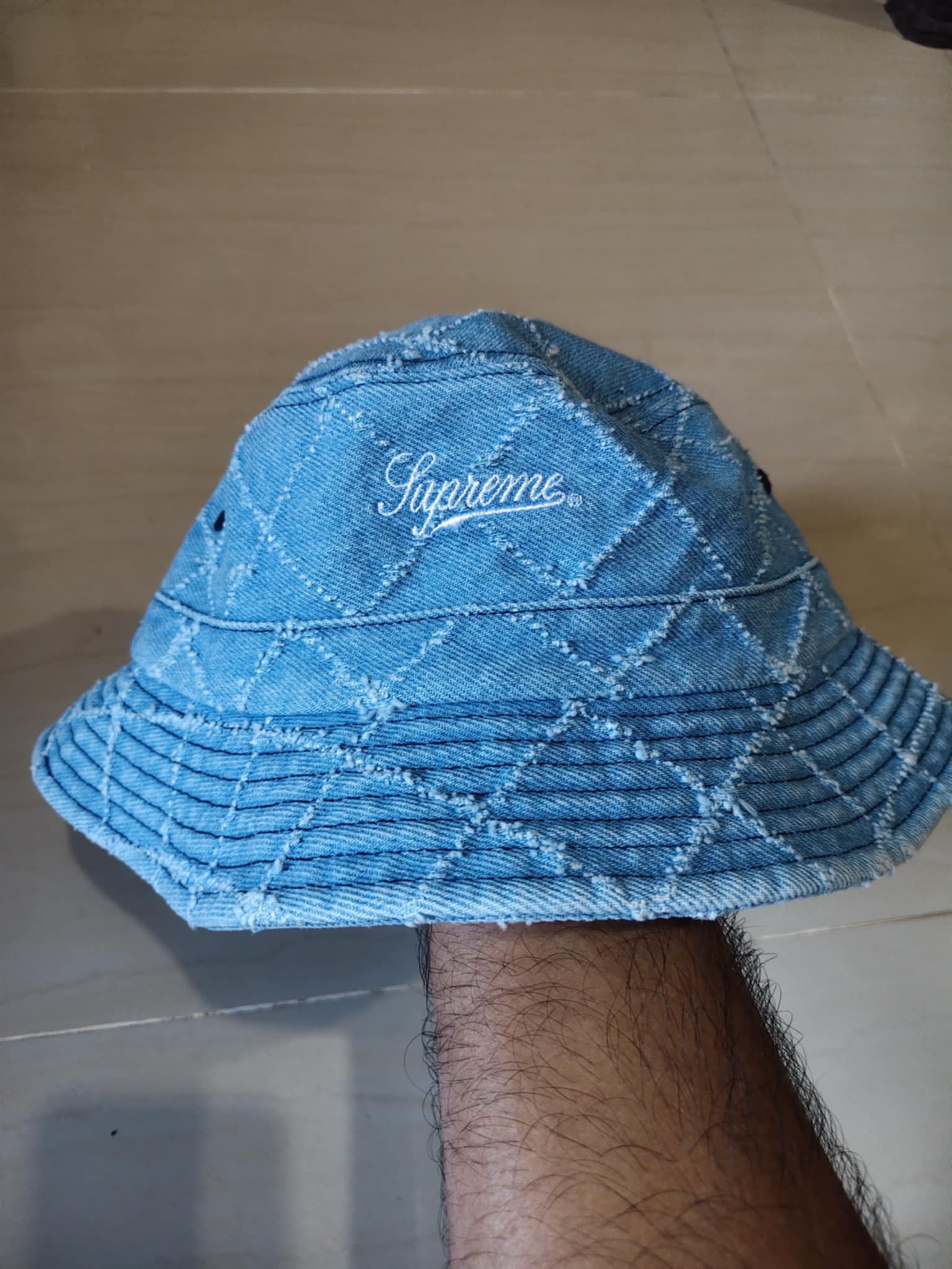 Streetwear × Supreme × Vintage Supreme Frayed Patchwork Denim