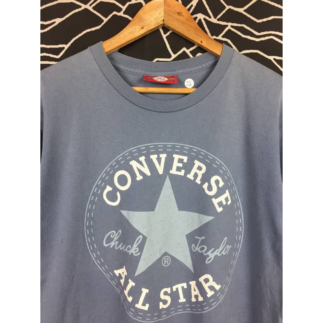 Converse × Vintage Vtg 90s Converse All Star Chuck Taylor Single Stitch Tee Size US M / EU 48-50 / 2 - 3 Thumbnail