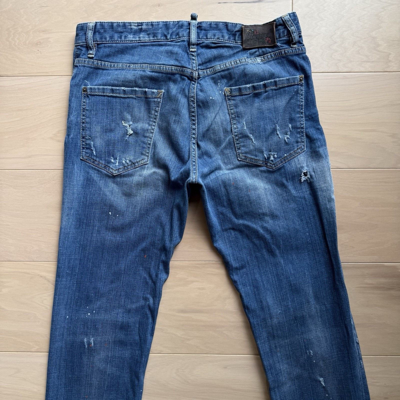 Dsquared2 Dsquared2 Jeans 33 Blue Distressed Button Fly Workwear Size US 33 - 6 Thumbnail