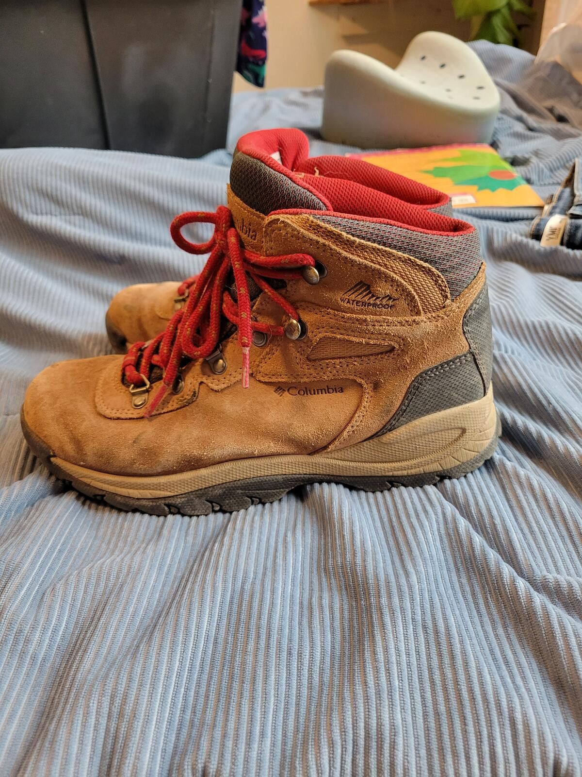 Columbia Columbia Hiking Boots Brown Red Lace-Up Size US 8 / IT 38 - 3 Thumbnail