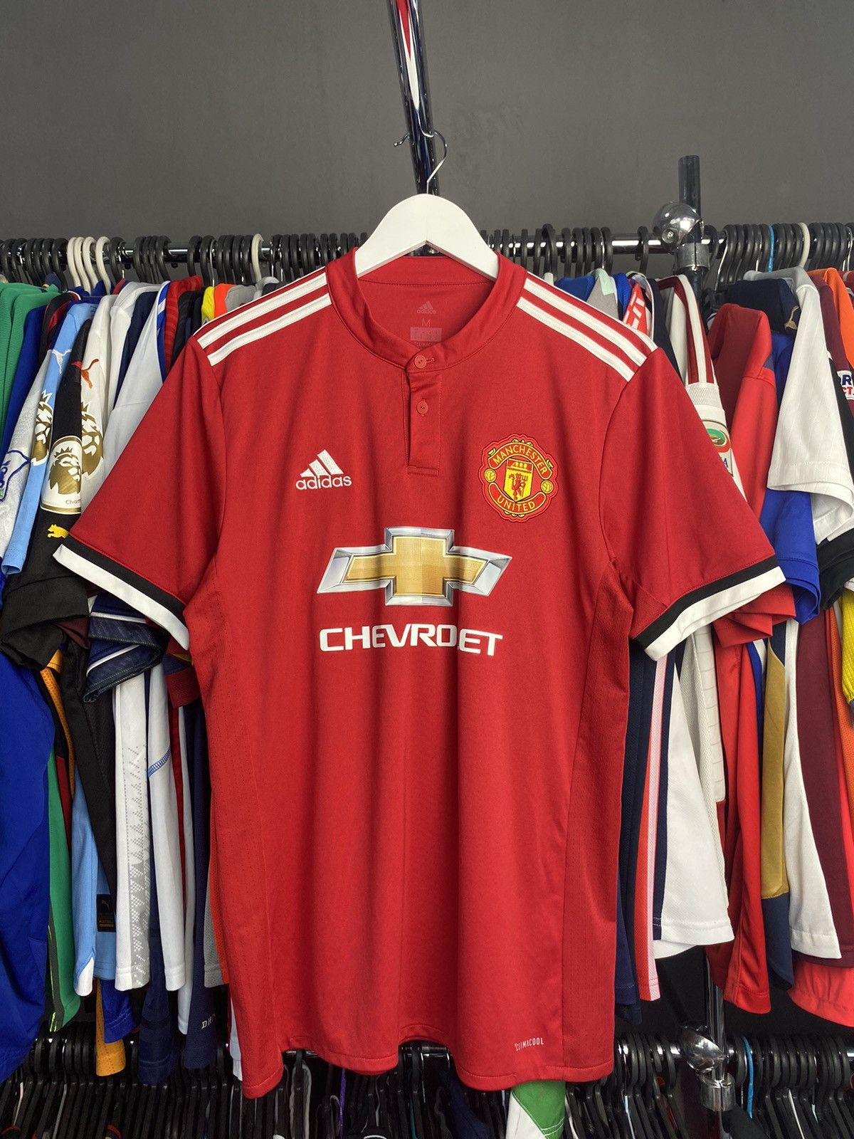Adidas 2017/18 ADIDAS MANCHESTER UNITED SOCCER FOOTBALL JERSEY SHIR Size US M / EU 48-50 / 2 - 1 Thumbnail