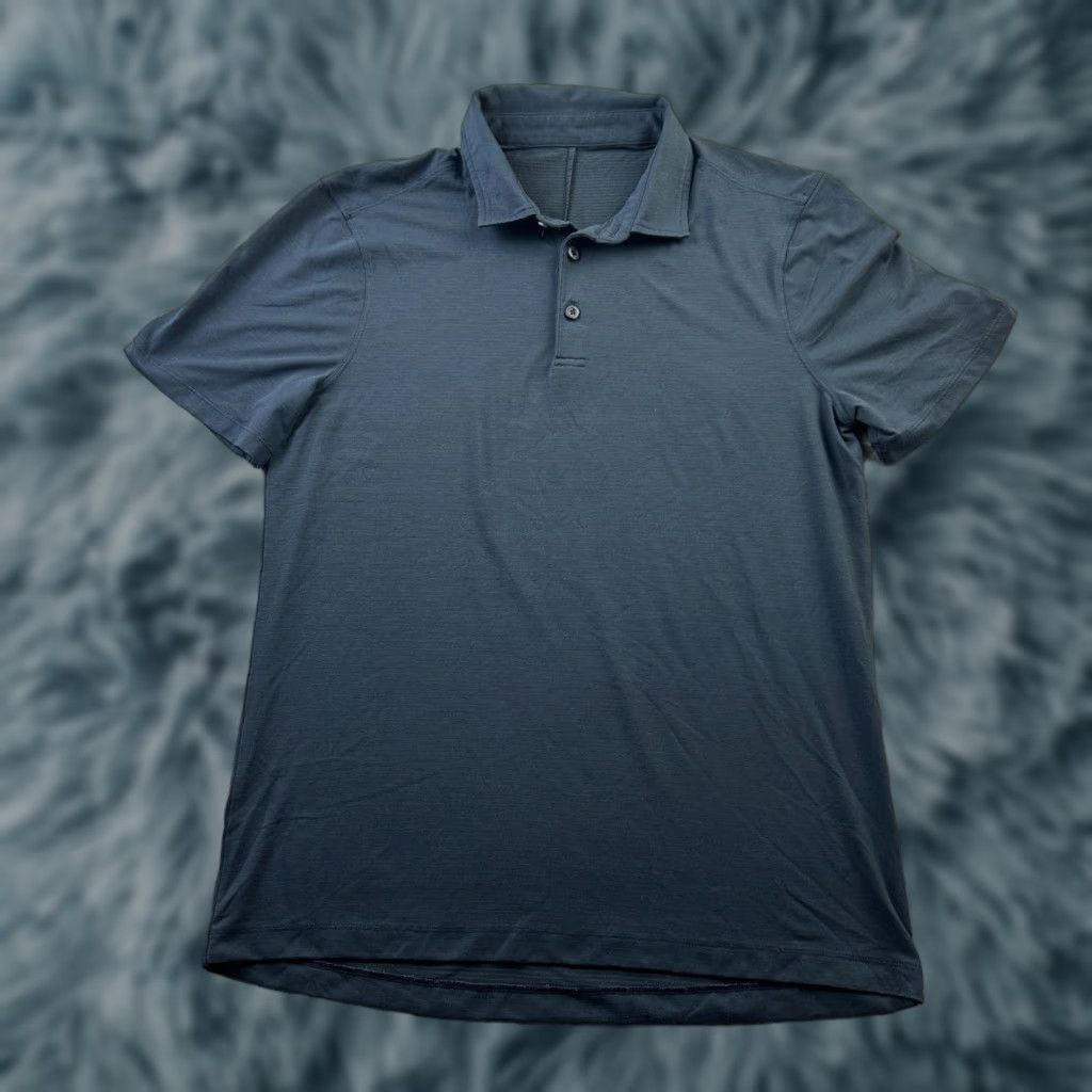 Lululemon Lululemon Polo Shirt Mens Medium Blue Evolution Performance Top Size US M / EU 48-50 / 2 - 1 Thumbnail