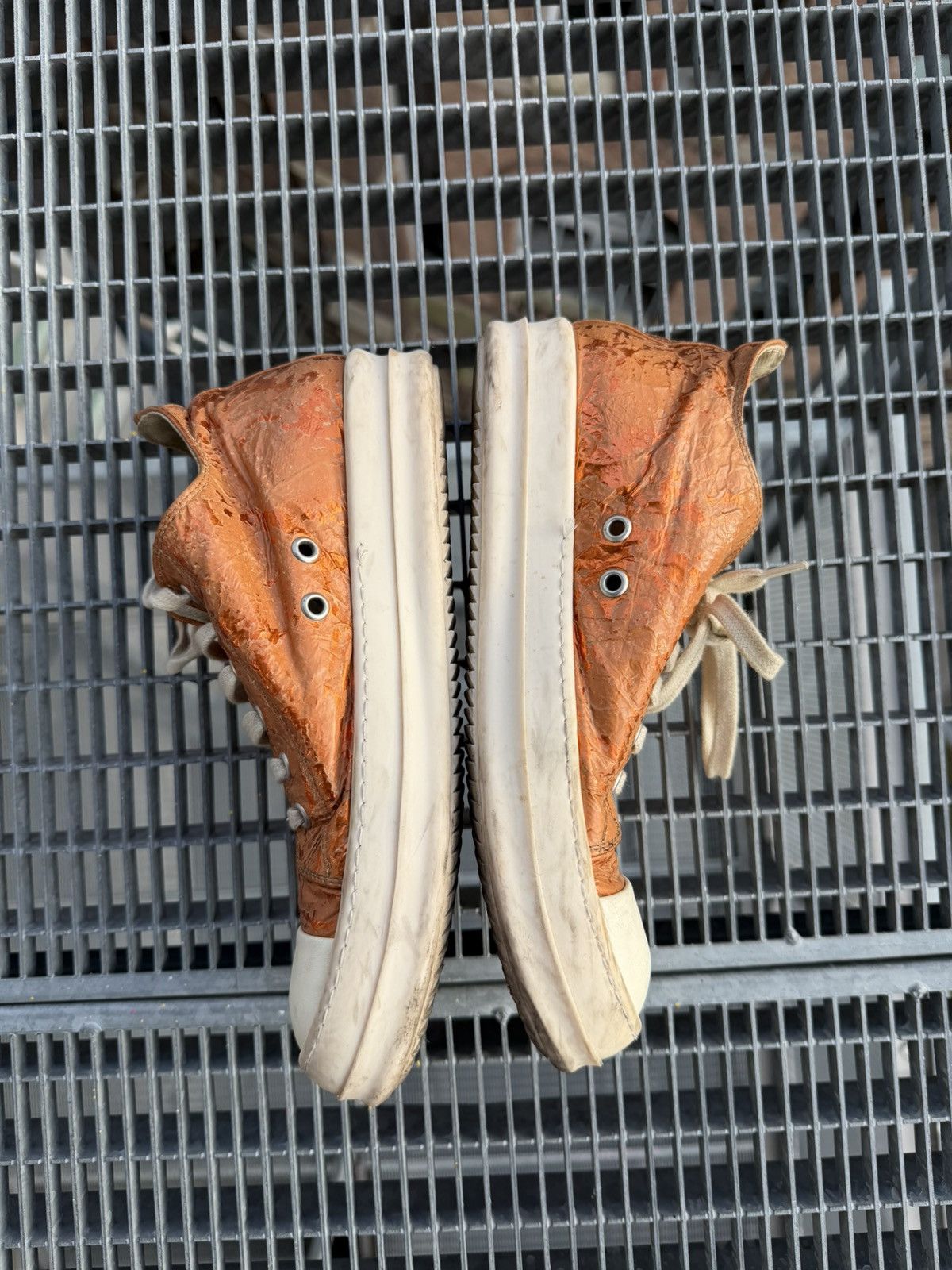 Rick Owens Drkshdw Rick Owens Drkshdw Papaya Low Ramones Size US 6.5 / IT 36.5 - 3 Thumbnail