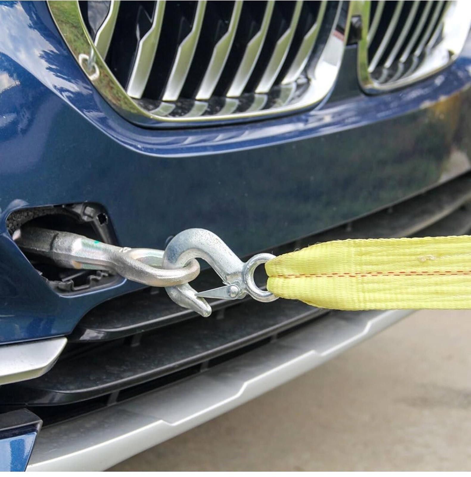 Highland 3333lb Towing Strap With Hooks Size ONE SIZE - 2 Thumbnail