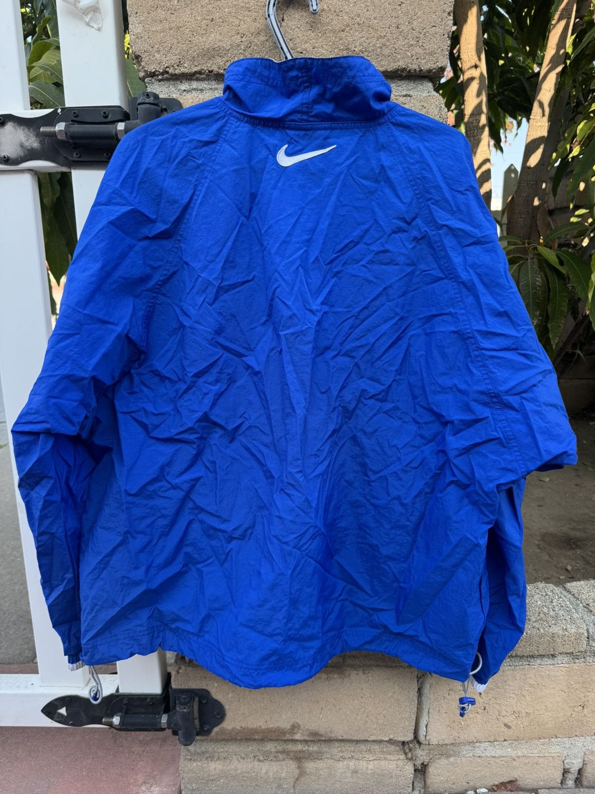 Nike × Vintage Vintage Nike Middle Swoosh Embroidered Pullover Sweater Size US L / EU 52-54 / 3 - 3 Thumbnail