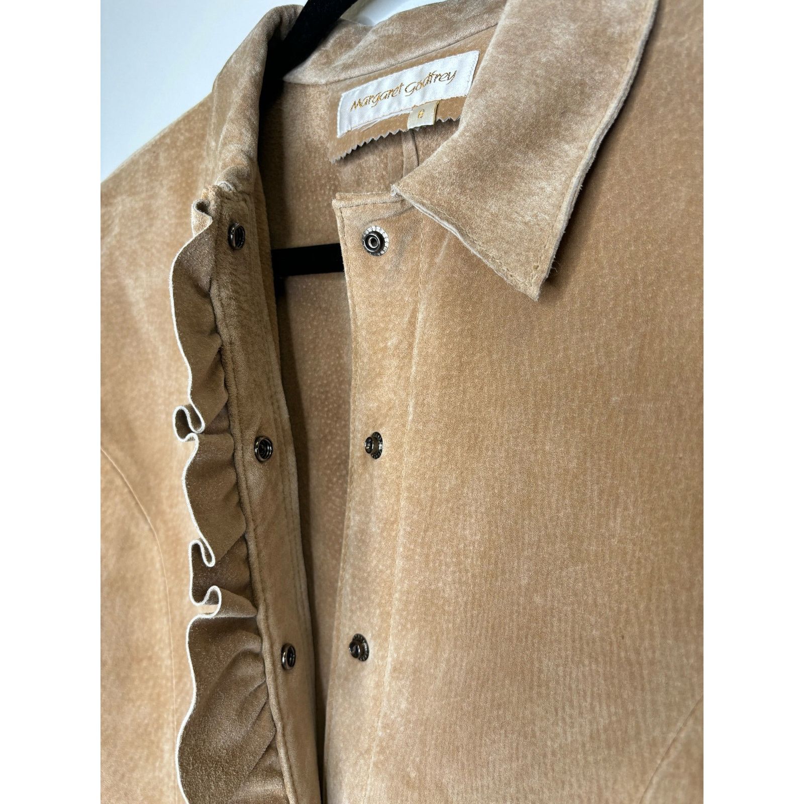 Vintage Margaret Godfrey vintage suede jacket with ruffle detail￼ Size M / US 6-8 / IT 42-44 - 5 Thumbnail