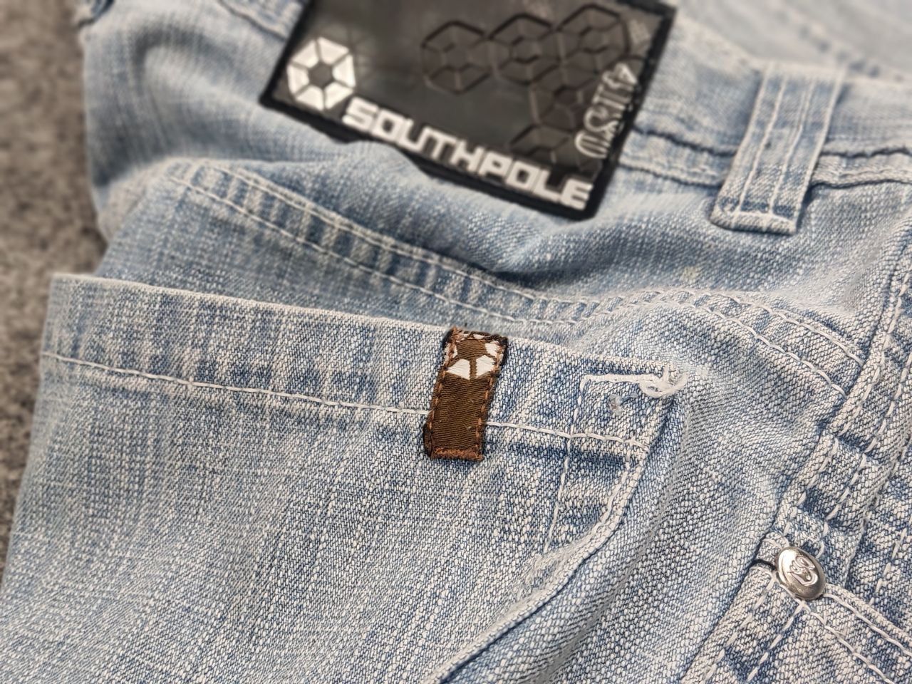 Southpole Vintage 90's Southpole washed denim Baggy Jeans Y2K Punk Size US 32 / EU 48 - 16 Thumbnail