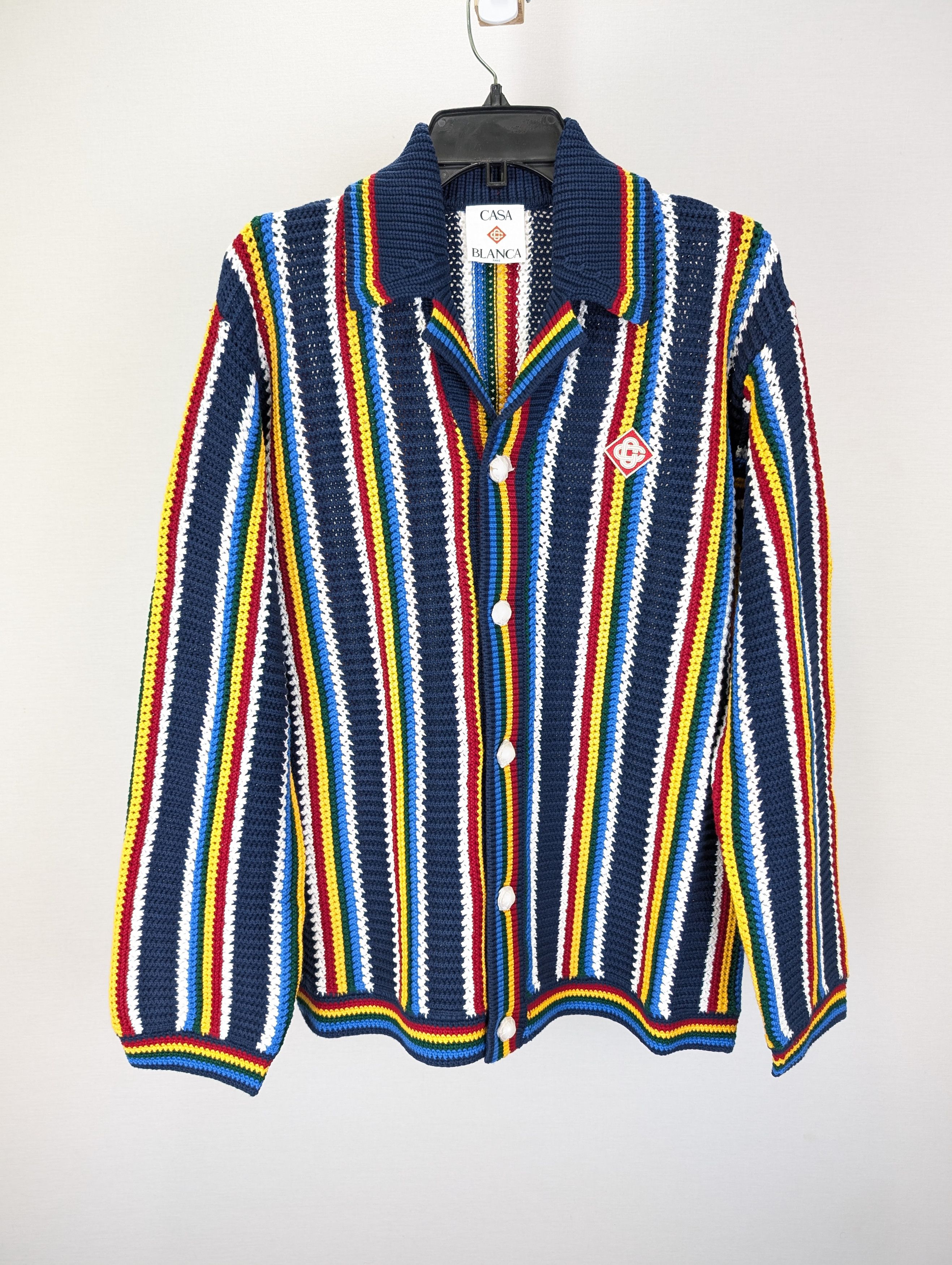 Casablanca o1rshd1 DUP / Cotton Crochet Shacket in Navy Size US L / EU 52-54 / 3 - 2 Thumbnail