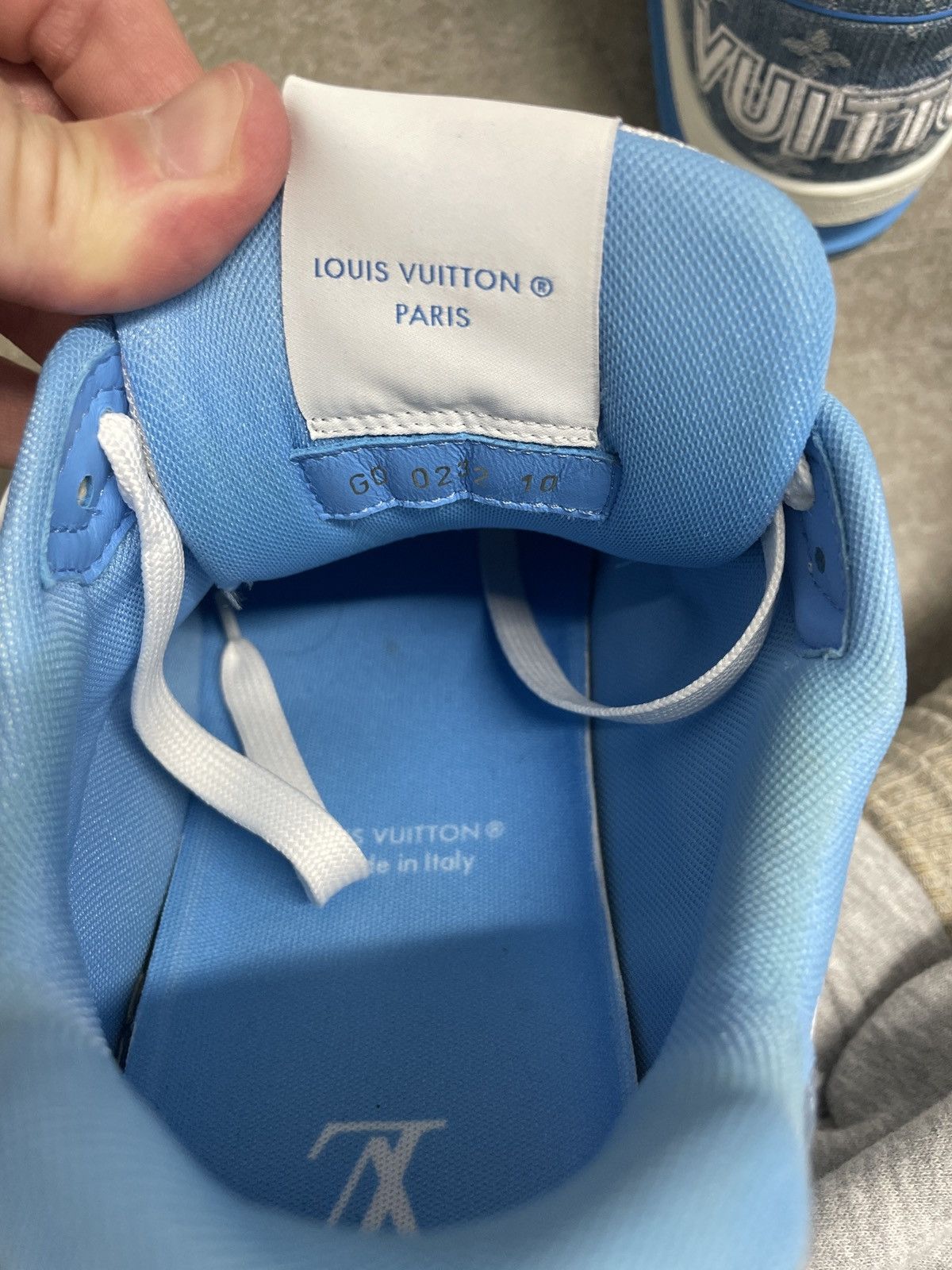 Louis Vuitton Louis Vuitton Blue Denim Sneaker Size US 10 / EU 43 - 5 Thumbnail