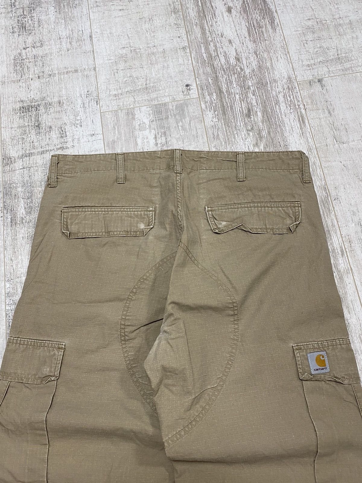 Carhartt × Vintage 👀VINTAGE CARHARTT WIP REGULAR CARGO PANTS BEIGE Size US 34 / EU 50 - 3 Thumbnail