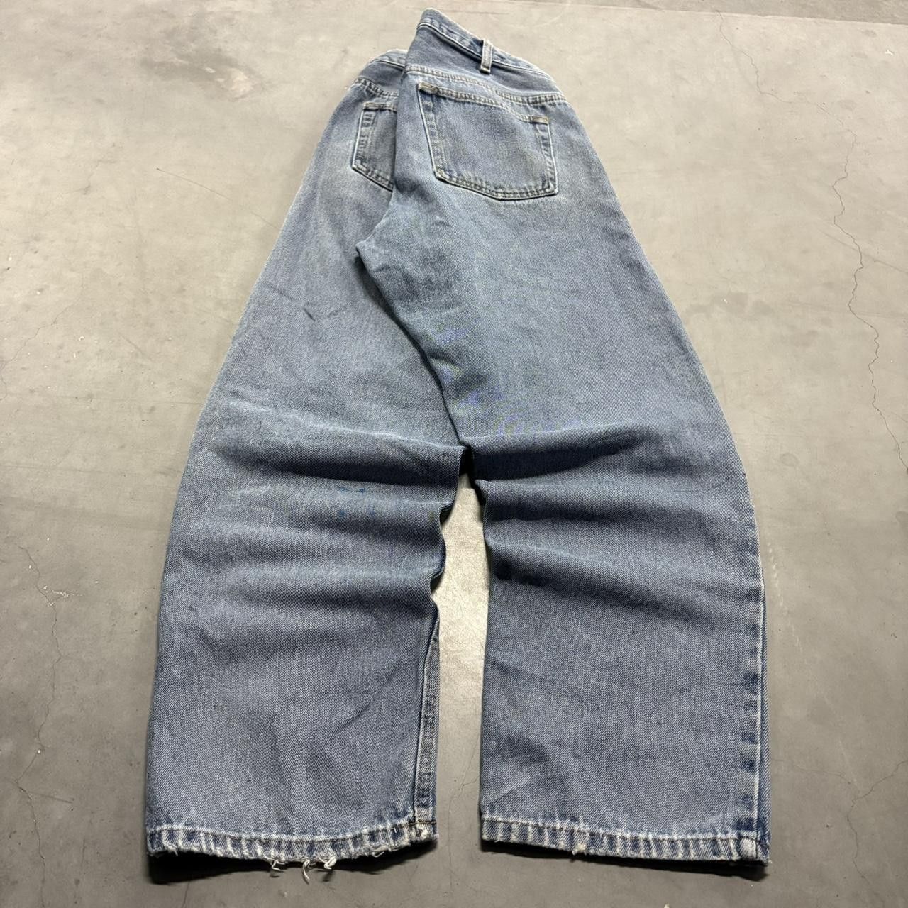 Vintage Crazy Vintage Y2K/2000s Baggy Skater Medium Blue Wash Denim Jeans! Size US 36 / EU 52 - 6 Thumbnail
