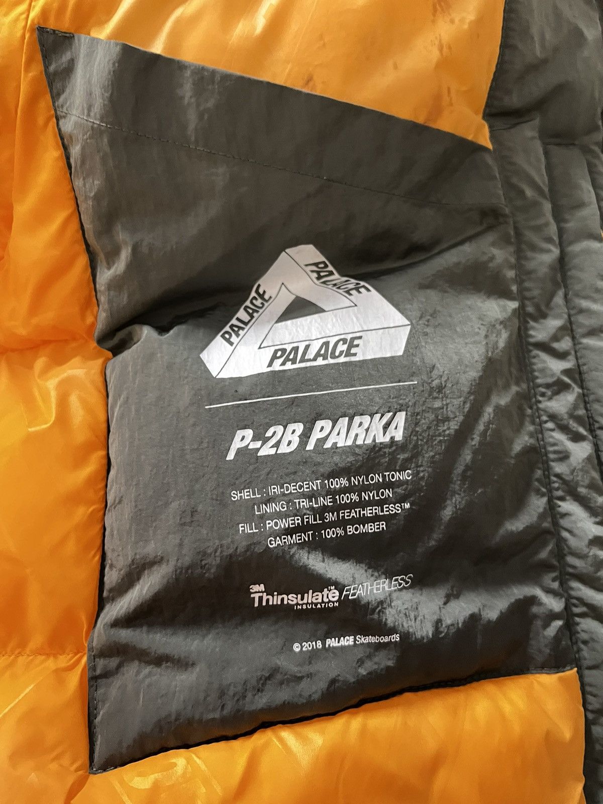 Palace Palace P-2B Short Parka Green Reflective FW18 Size US L / EU 52-54 / 3 - 5 Thumbnail