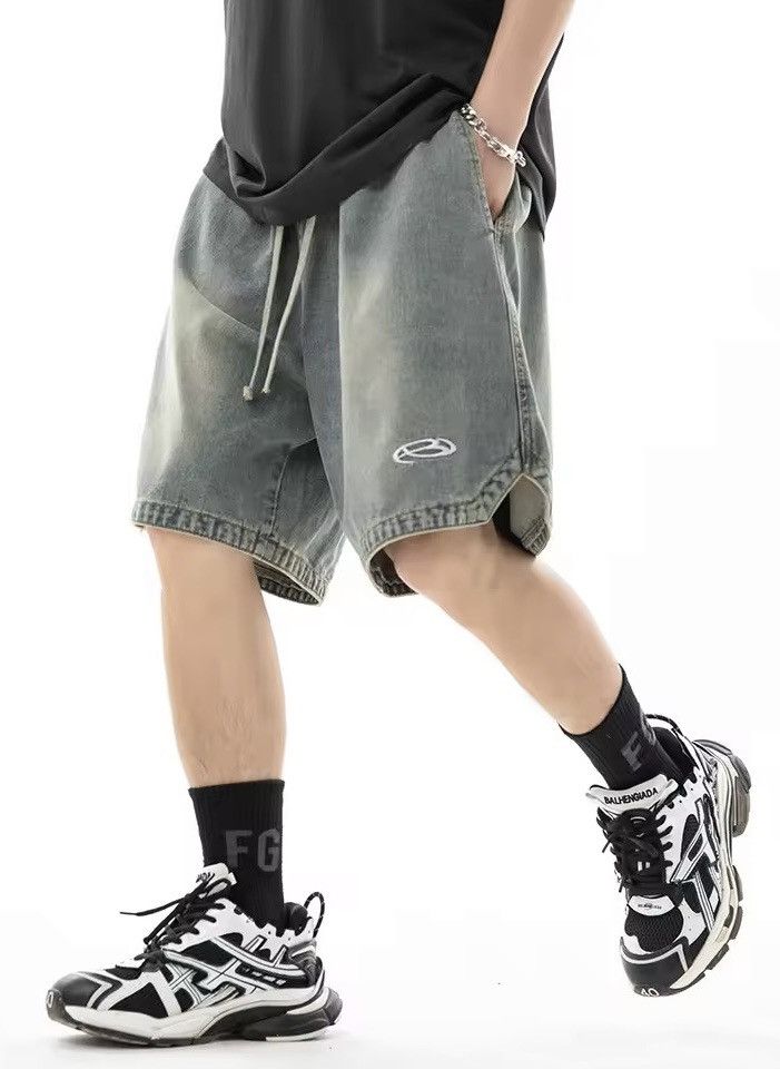 Japanese Brand × Jean denim shorts with triangular slit Size US 29 - 2 Thumbnail