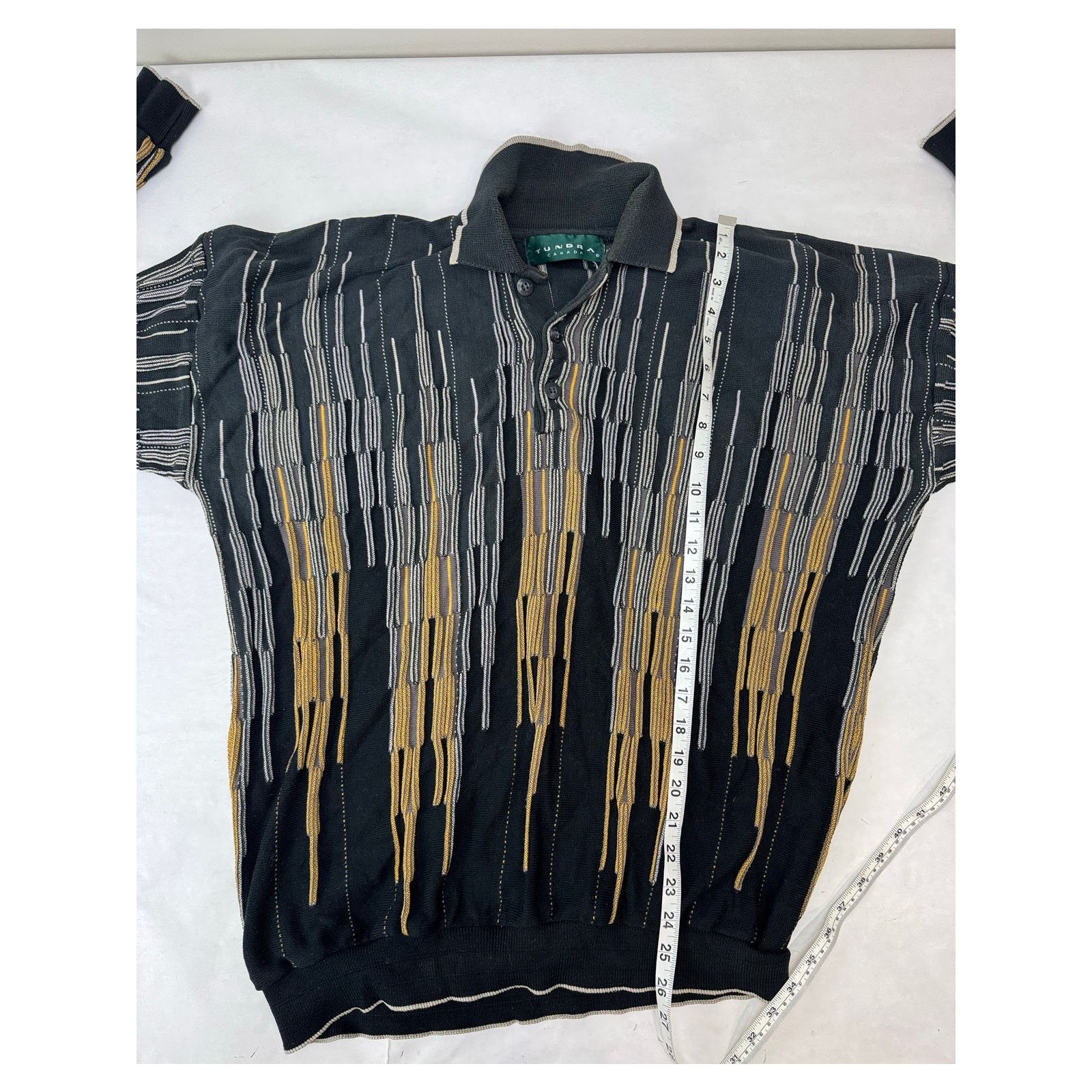 Tundra Vintage Tundra Sweater 80s 90s Coogi Black Tan Men's Size XL Size US XL / EU 56 / 4 - 5 Thumbnail
