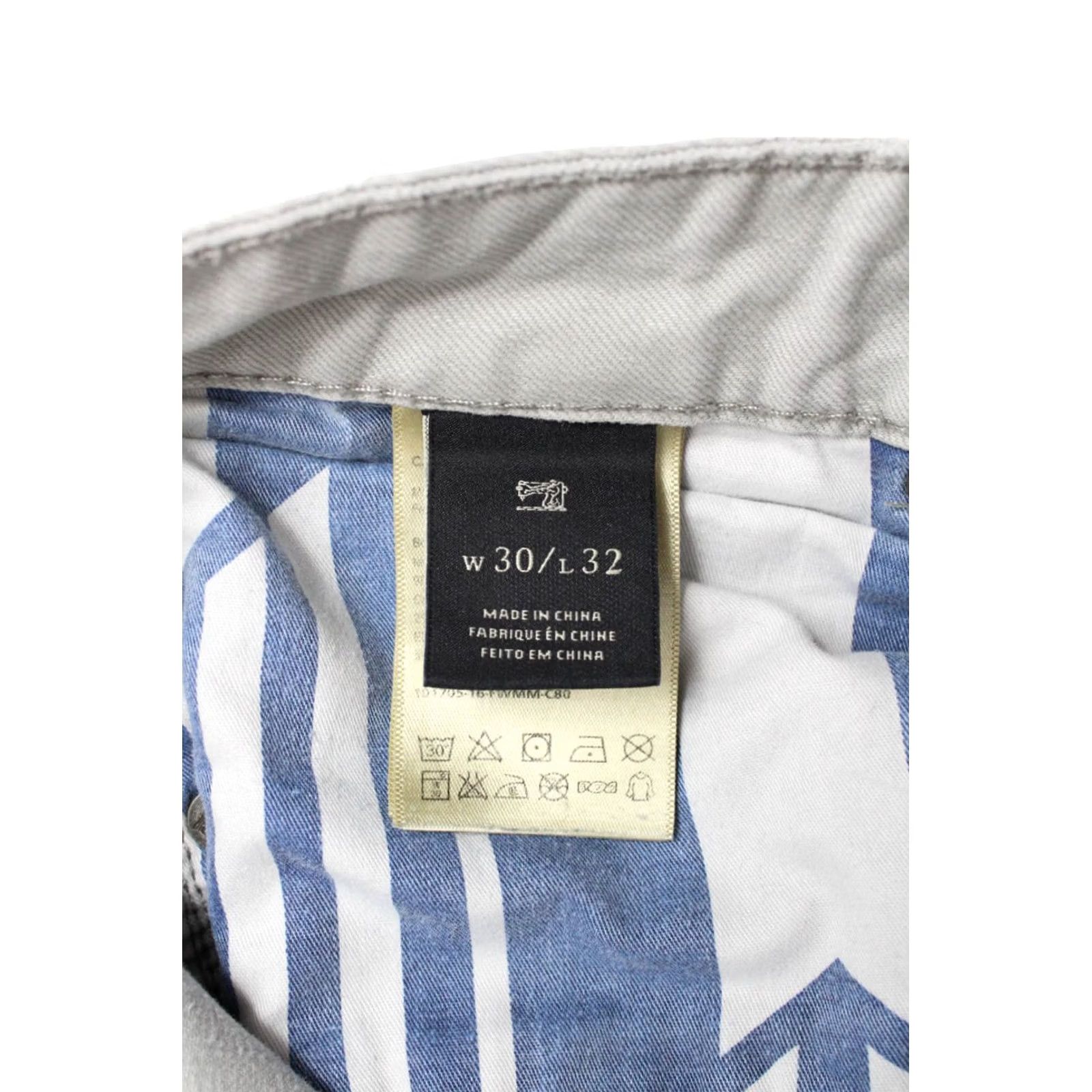 Scotch & Soda SCOTCH & SODA Pike Jeans Men Slim Skinny Grey W30/L32 Low Stretch Denim Front Flat Front Size US 30 / EU 46 - 6 Thumbnail