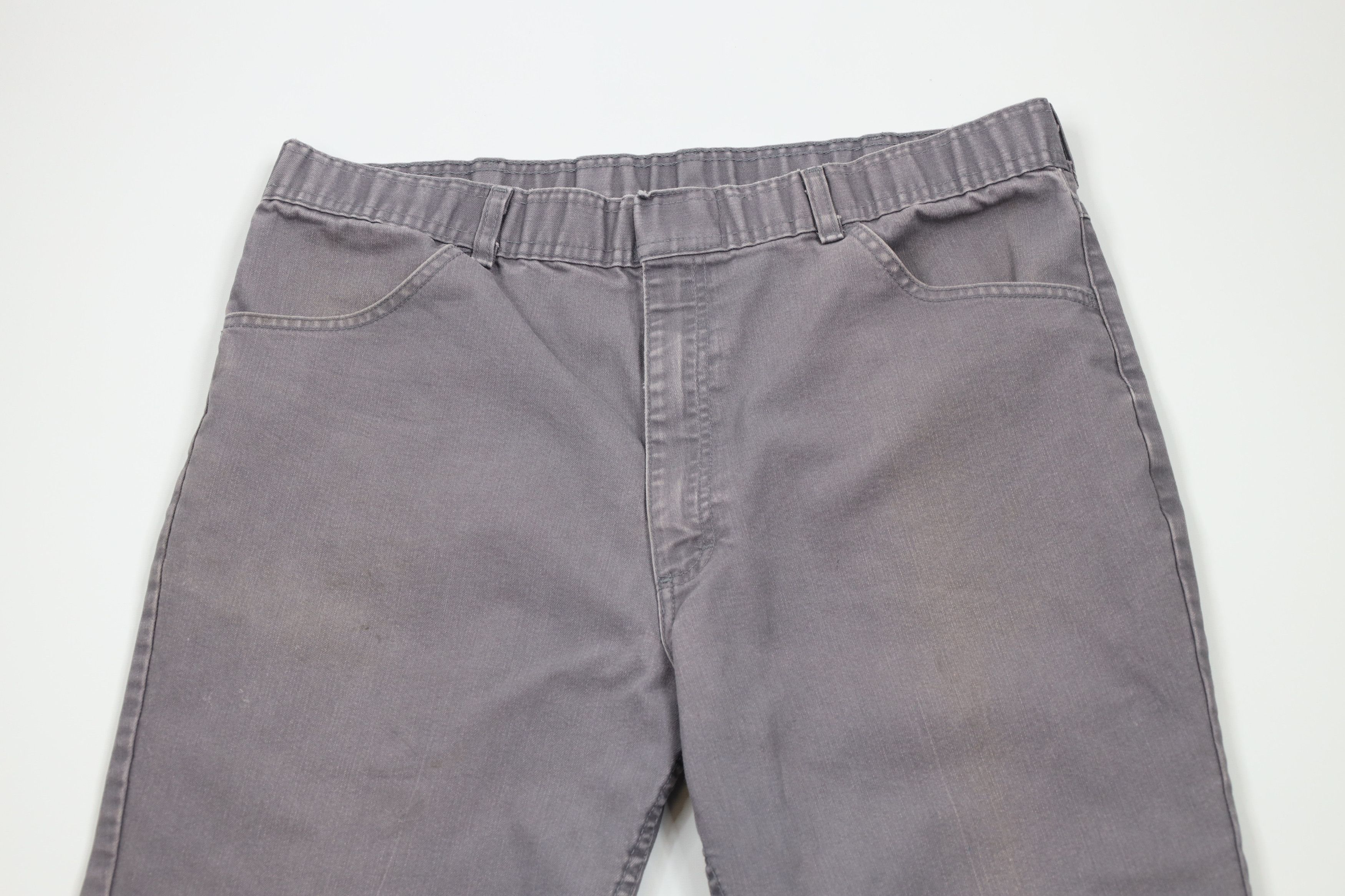 Vintage Vintage 90s Streetwear Canvas Flared Wide Leg Chino Pants Size US 36 / EU 52 - 2 Thumbnail