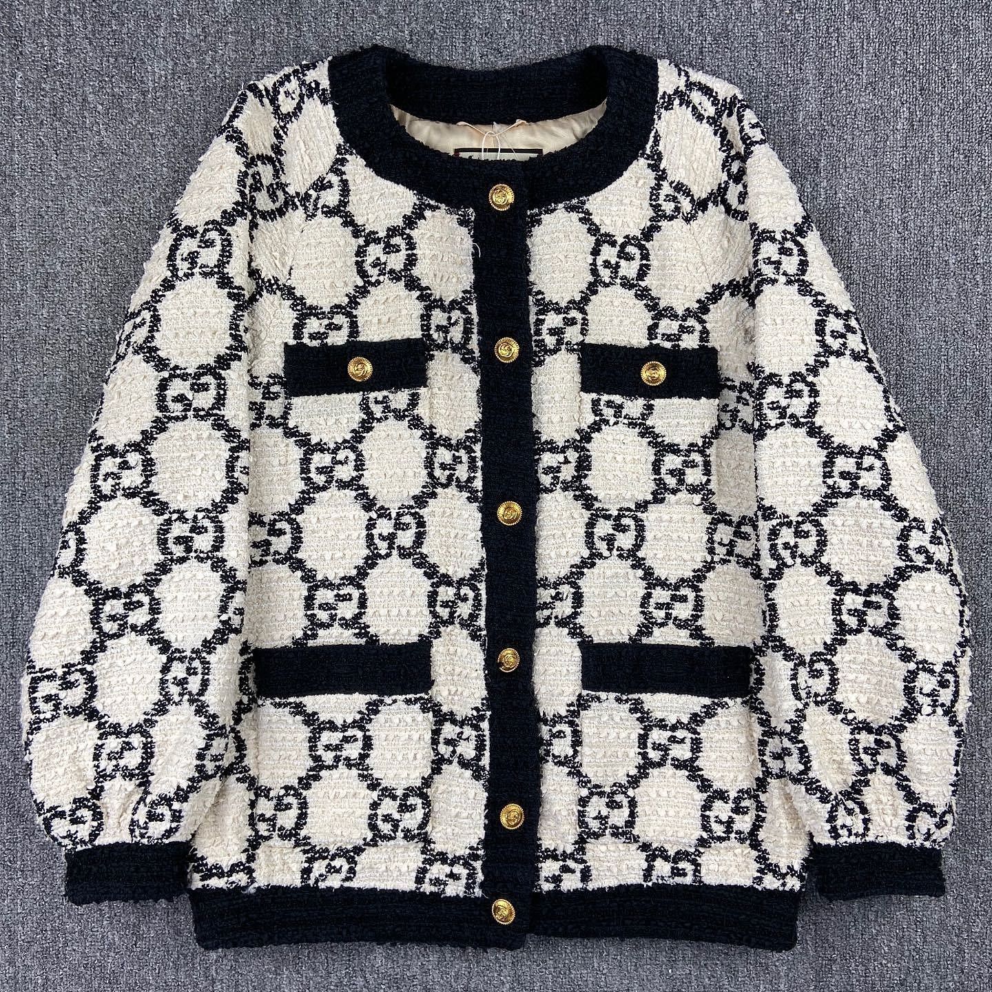 Gucci Gucci GG Monogram Tweed Jacket Size 36 Size XS / US 0-2 / IT 36-38 - 1 Thumbnail