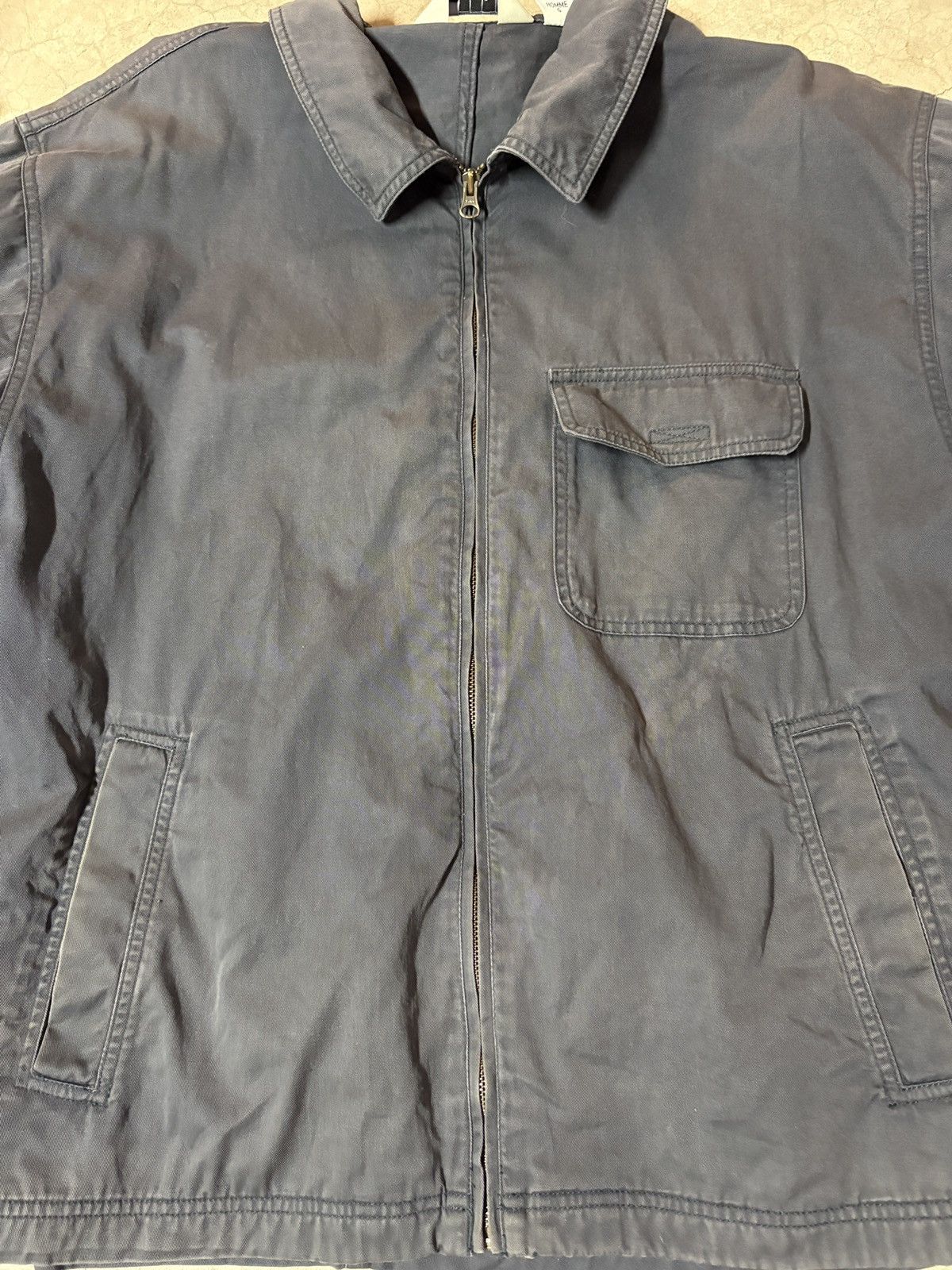 Eddie Bauer VTG 90s Eddie Bauer Work Detroit Jacket Sun Faded Charcoal Size US L / EU 52-54 / 3 - 4 Thumbnail