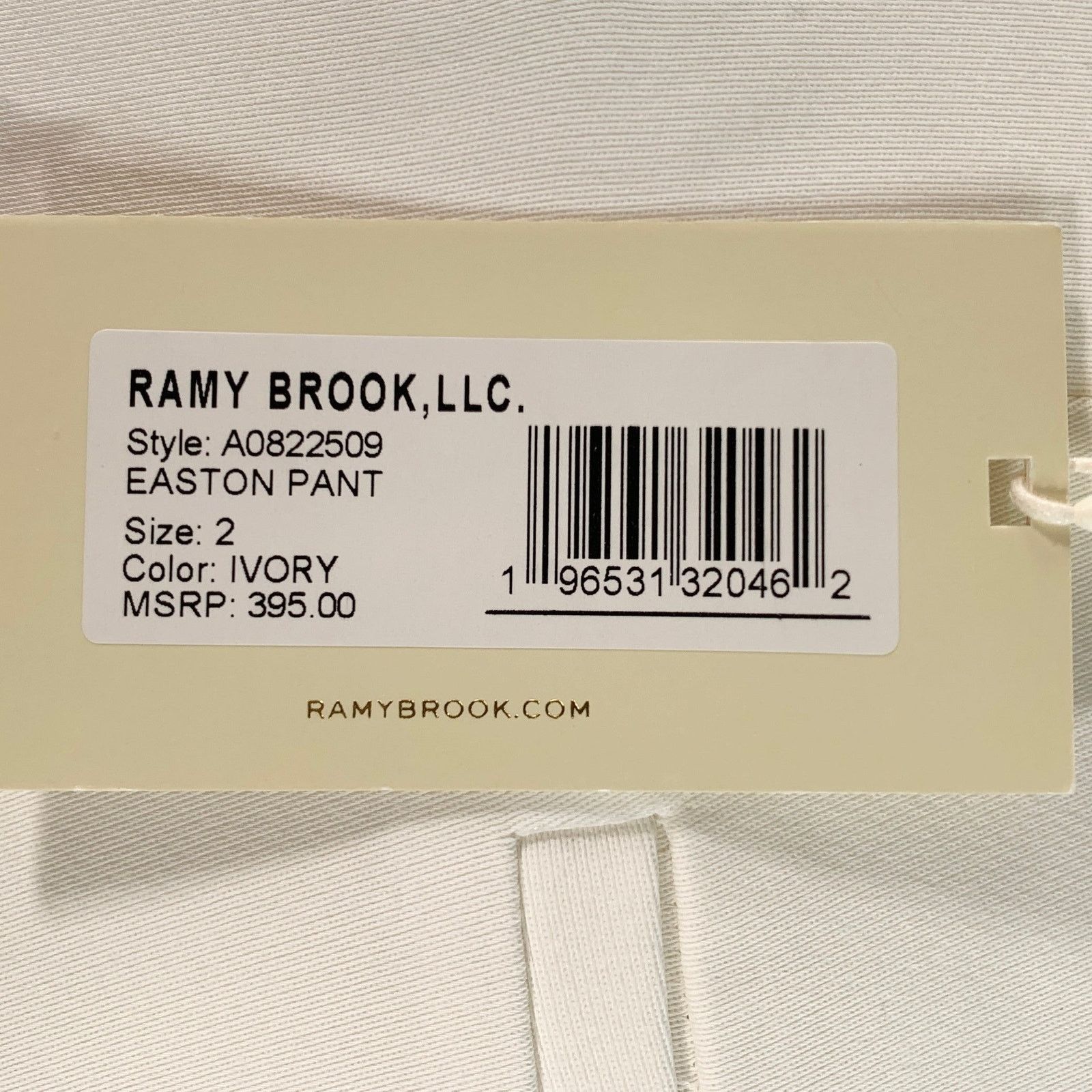 Ramy Brook Size 2 Ivory Viscose Blend Tapered Zip Fly Dress Pants Size 26" / US 2 / IT 38 - 3 Thumbnail