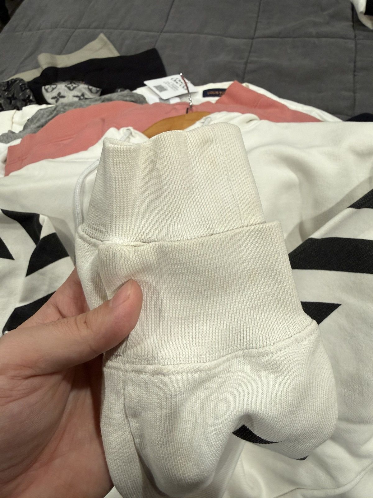Off-White Off White Blue Collar White Hoodie Size US M / EU 48-50 / 2 - 6 Thumbnail