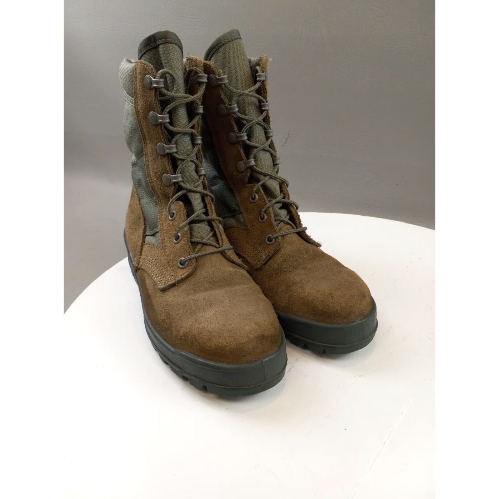 Vibram Vibram Mondo PT Military Boots Green 6R 8430 Steel Toe Unisex Adults Wide Leather Desert Boots Mens Size US 6 / EU 39 - 3 Thumbnail