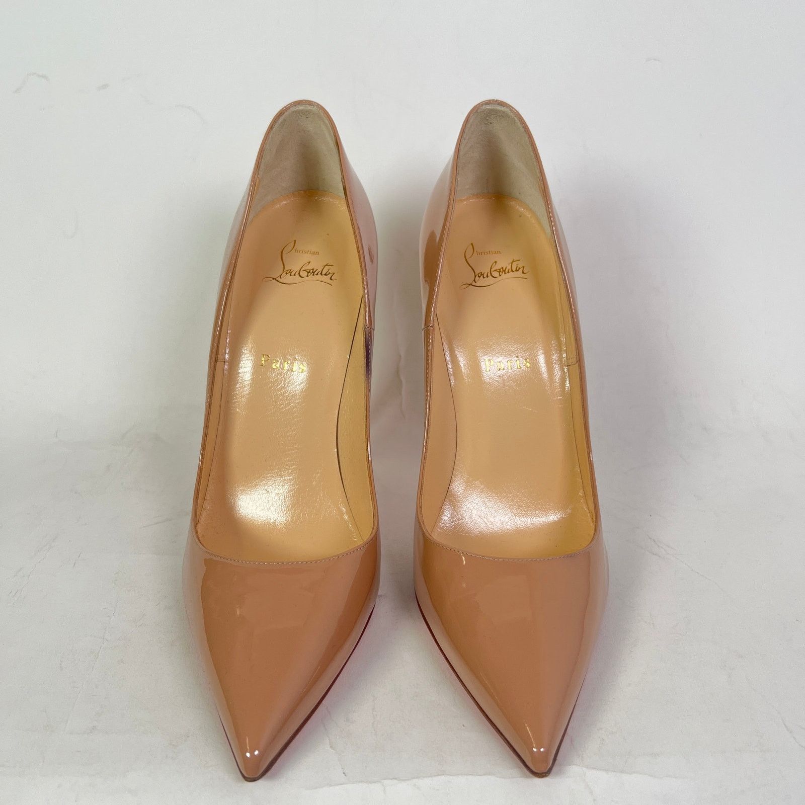 Christian Louboutin Christian Louboutin Nude Patent Kate 120 Heels Size 41 Size US 11 / IT 41 - 2 Thumbnail