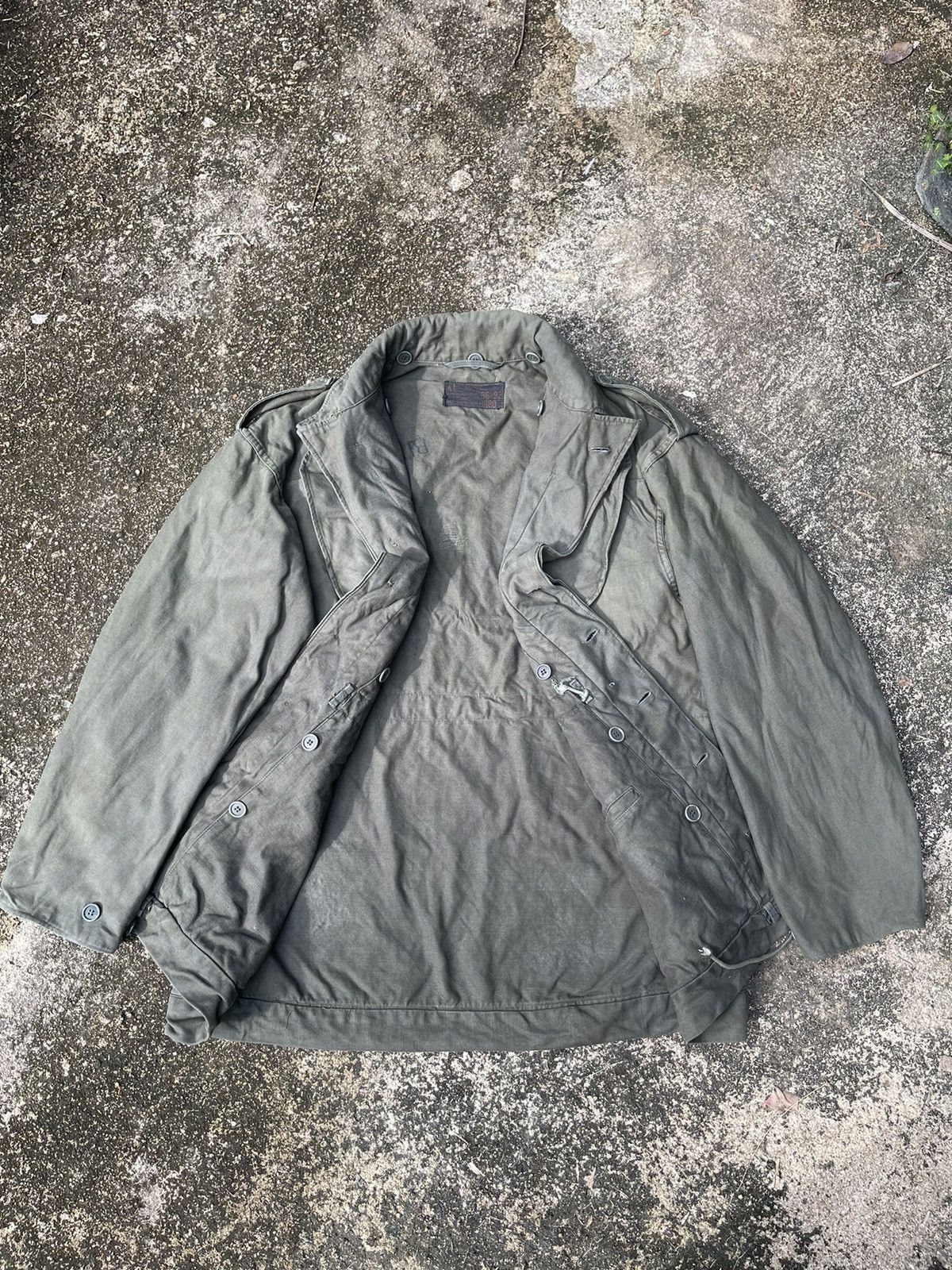 Vintage Vintage German Military M-65 Field Jacket (Faded Olive) Size US XL / EU 56 / 4 - 17 Thumbnail