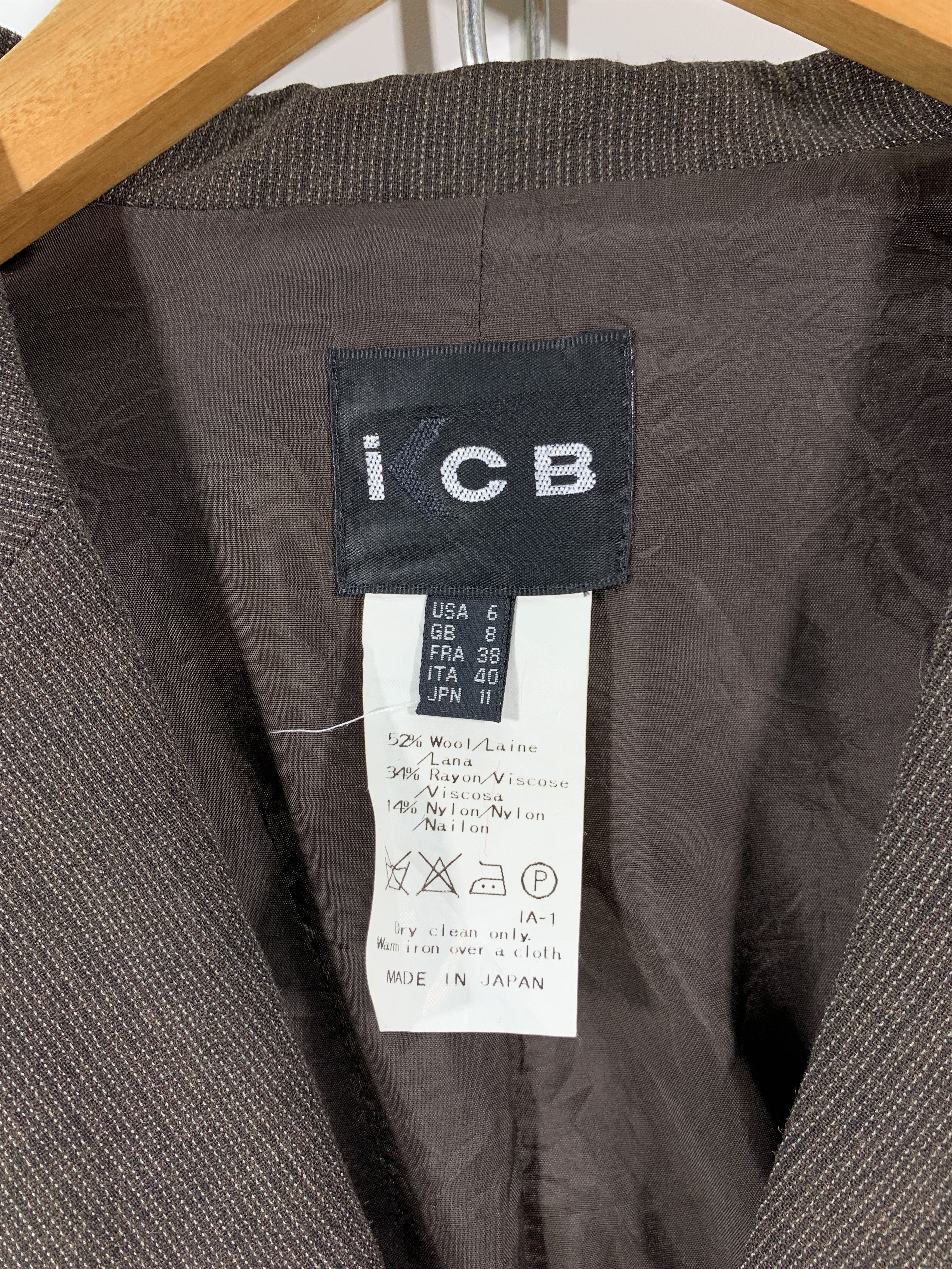 Designer Vintage ICB Blazer Size S / US 4 / IT 40 - 4 Thumbnail