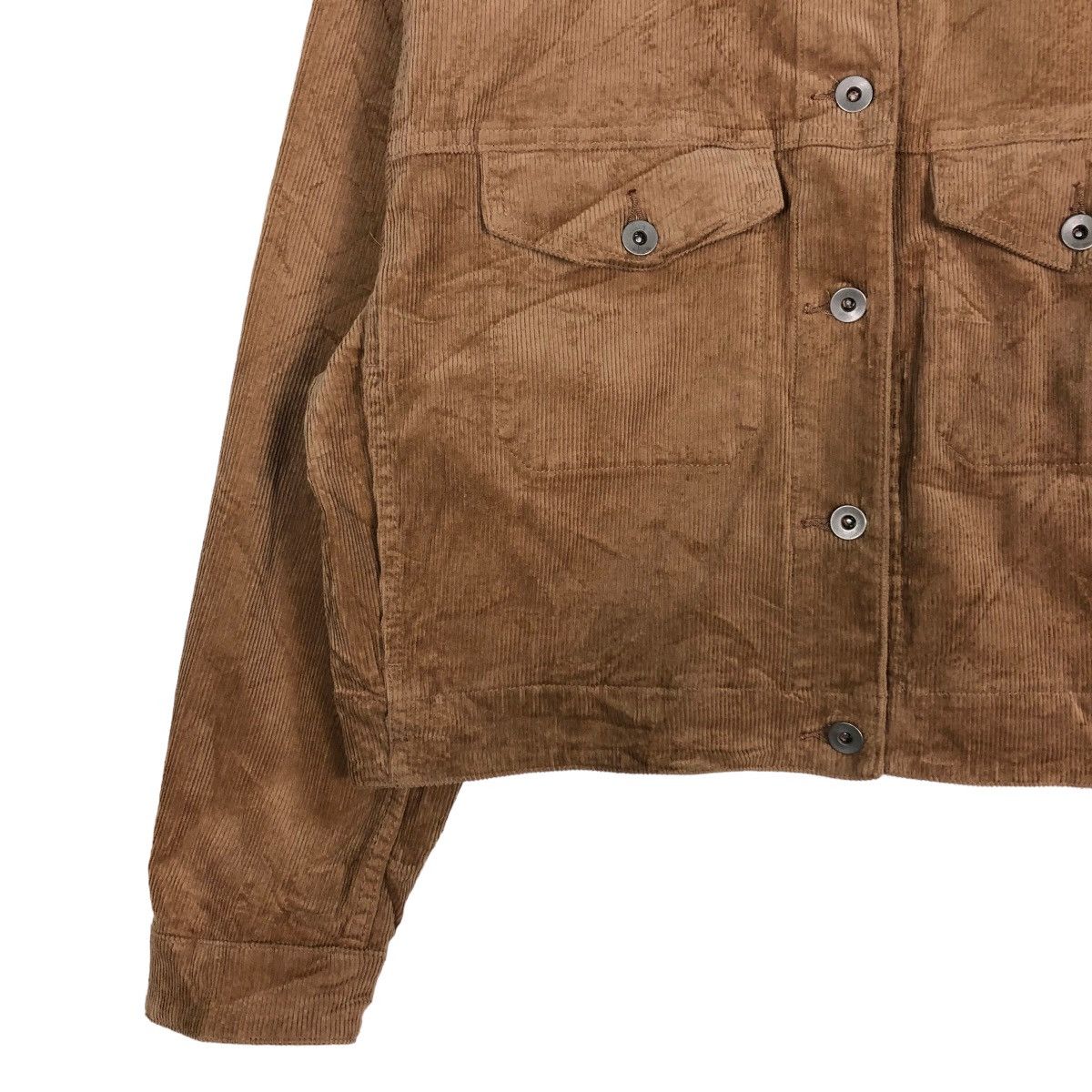 🔥Cropped Biker Jacket Corduroy Uniqlo Japan Issey Miyake