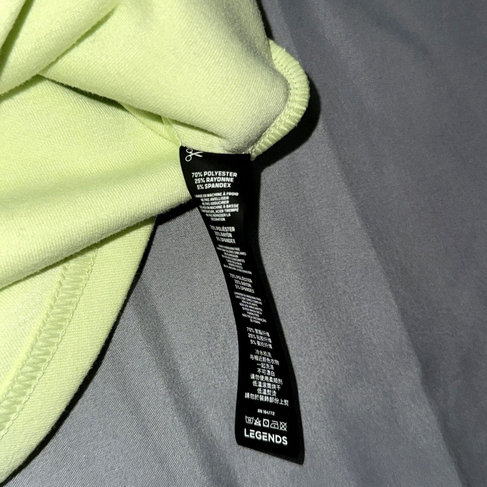Vintage LEGENDS Hoodie Mens Size M Pullover Reflective Lime Green Yellow Size US M / EU 48-50 / 2 - 5 Thumbnail
