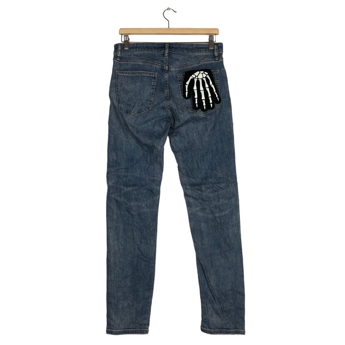 Japanese Brand 🔥PUNK DESIGN DISTRESSED DENIM UNIQLO JEANS JAPAN MADE Size US 28 / EU 44 - 7 Thumbnail