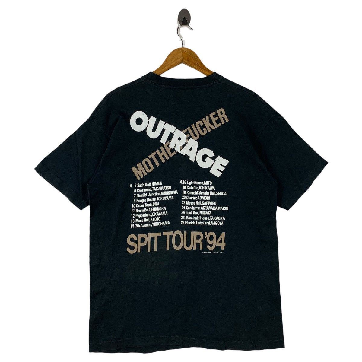 Other Vintage 90s OUTRAGE japanese Trash metal band tees Size US L / EU 52-54 / 3 - 4 Thumbnail