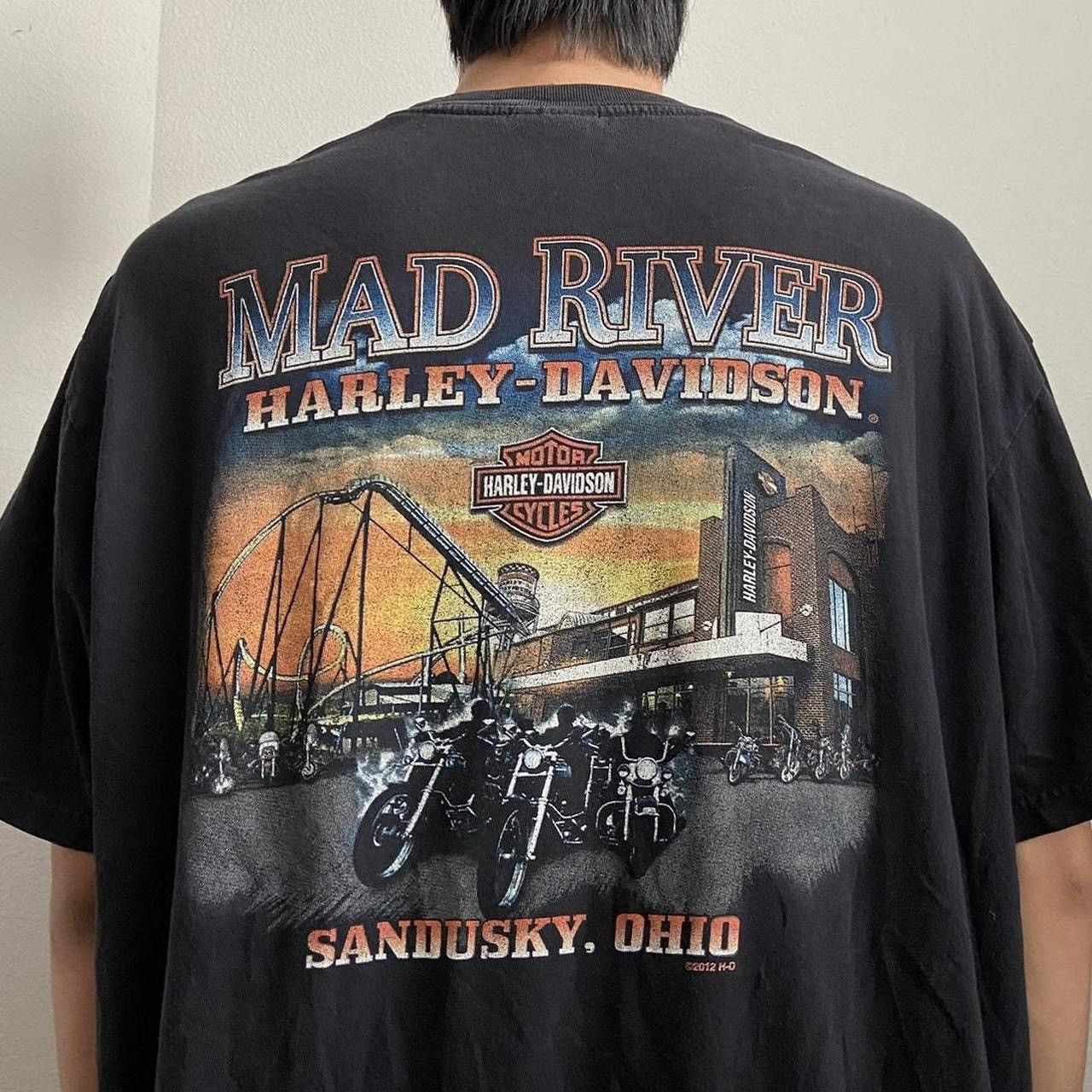 Vintage Vintage Harley Davidson Sandusky Graphics Black Tee Shirt Grailed