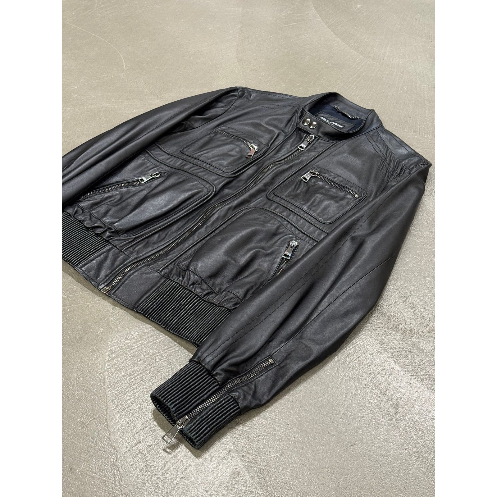 Dolce & Gabbana 2000s Dolce & Gabbana leather bomber jacket Size US L / EU 52-54 / 3 - 5 Thumbnail